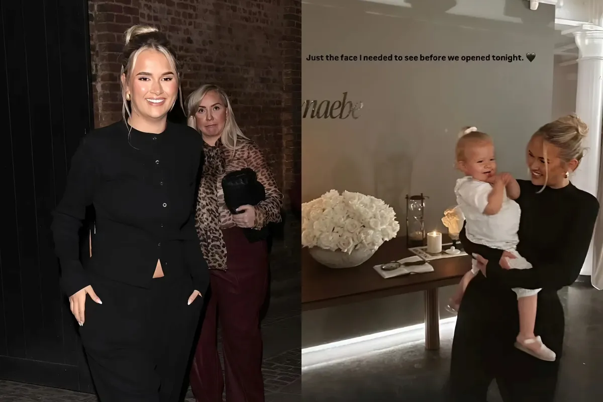 Molly-Mae Hague hosts pop up with Love Island alumni and daughter Bambi to celebrate her new lucrative clothing line Maebe ahead of its launch ngocc