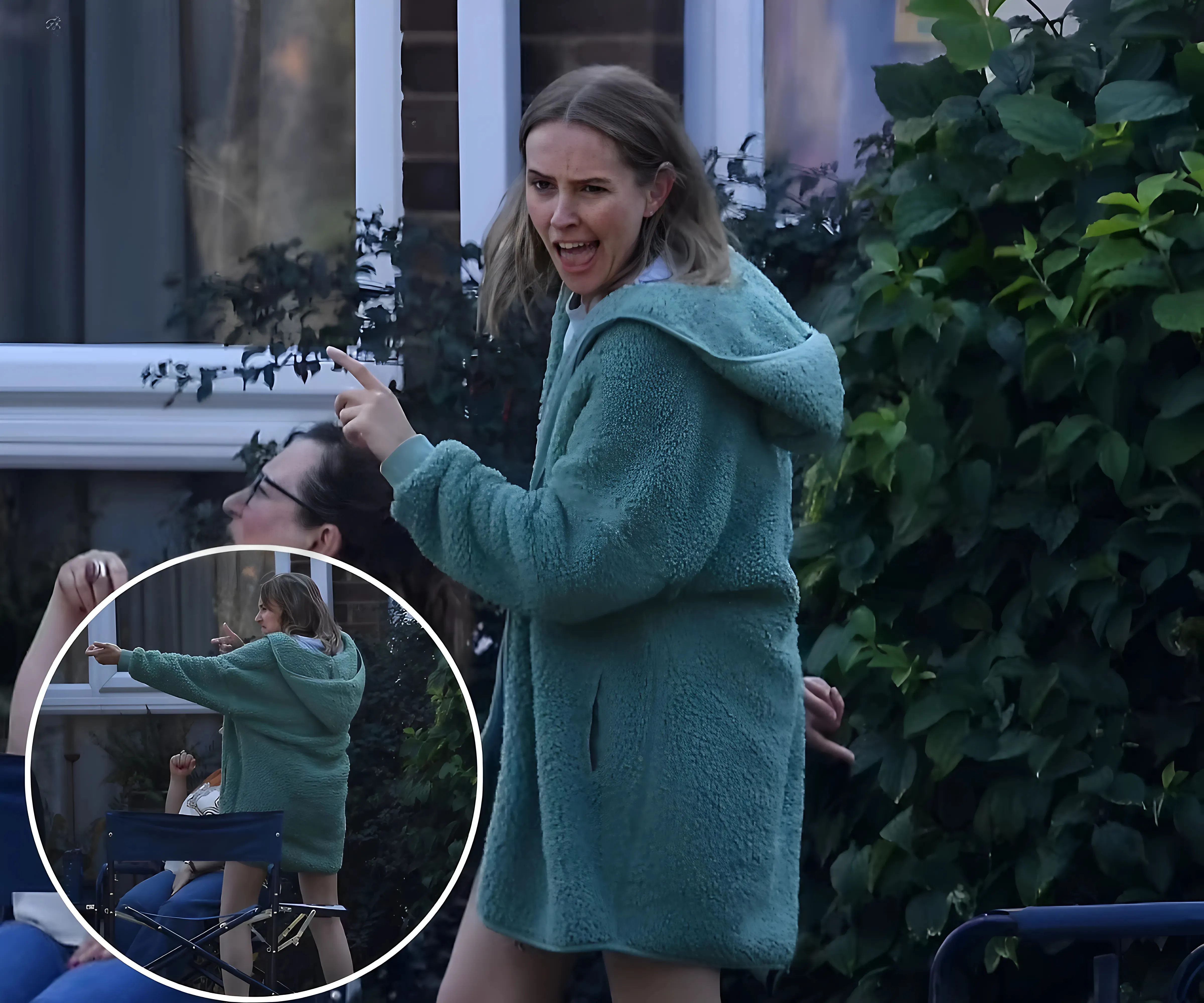 Oh Rose, that's Strictly a scruffy makeover! Dancing star Ayling-Ellis larks about in old green fleece in far cry from BBC show's sequins-suong