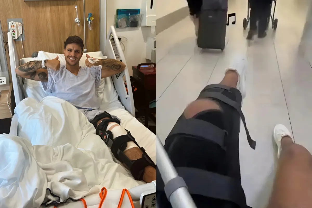 Love Island star rushed to hospital for treatment after his nasty leg injury ngocc