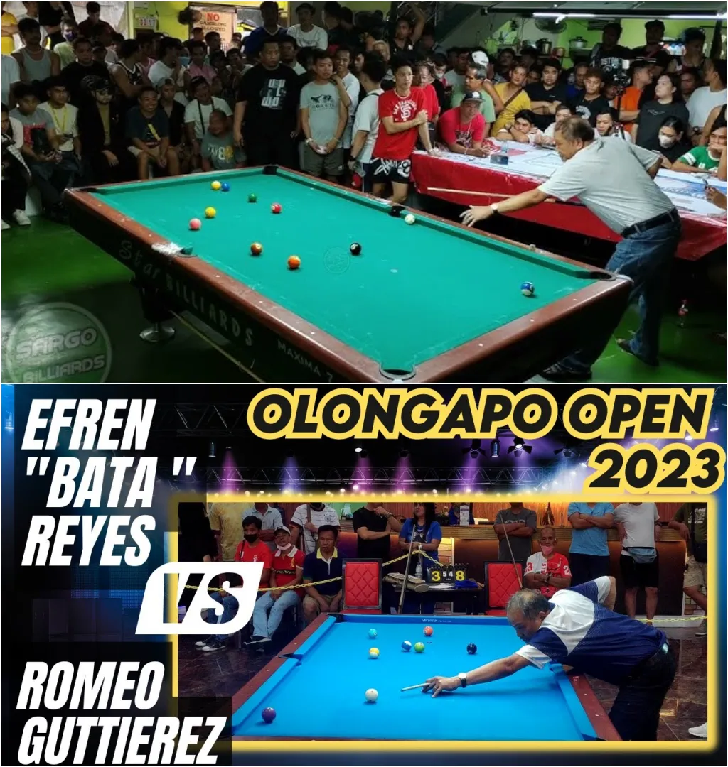 Dramatic Battle: Efren Bata Reyes Faces Romeo Guttierez At Olongapo Open 2023