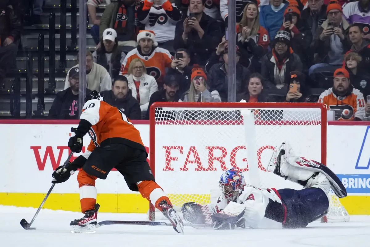 Flyers Destroy Capitals; Michkov, Brink Outstanding in 6-2 Win