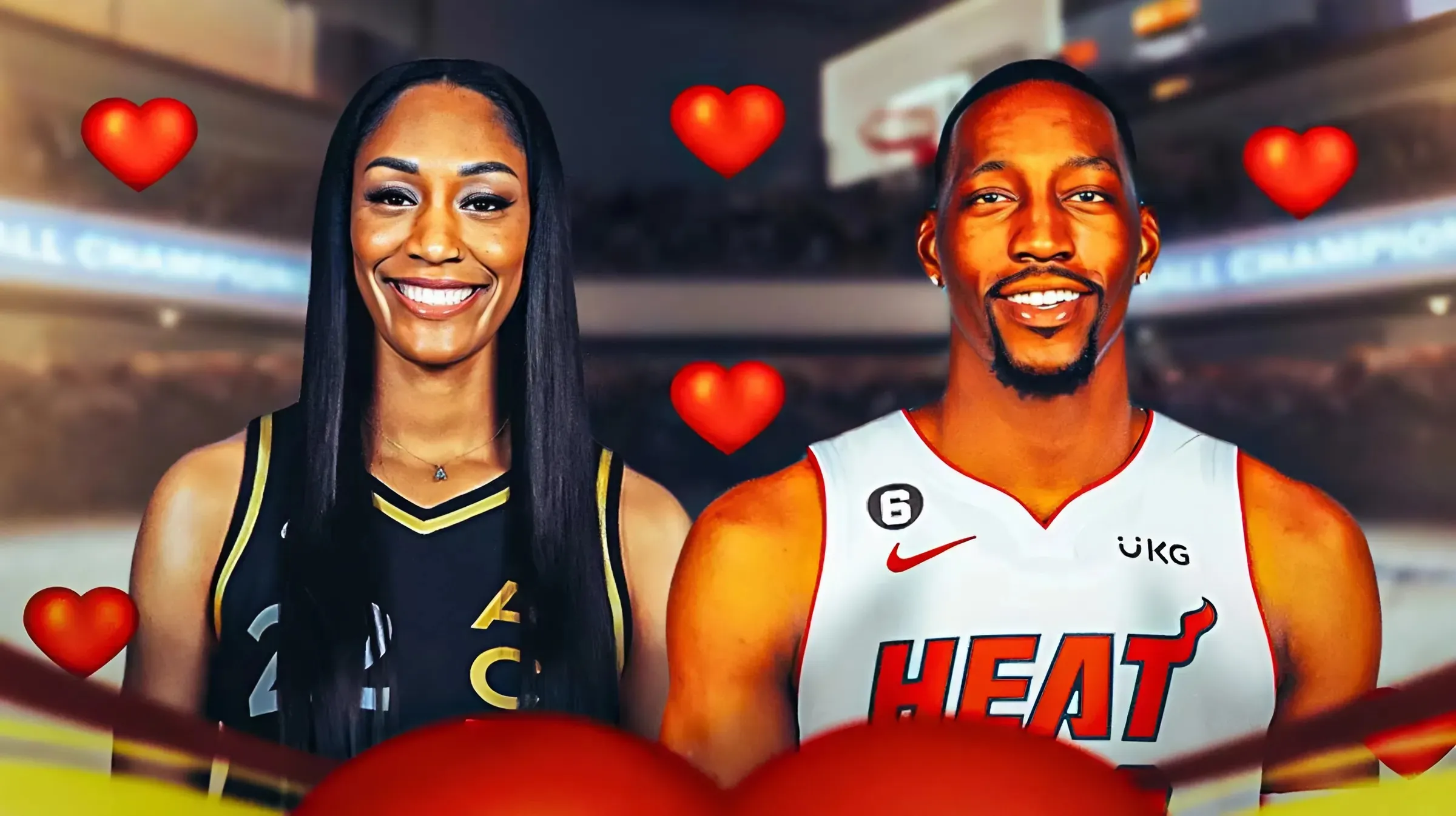 Heat's social media plays up Bam Adebayo-A'ja Wilson dating rumors