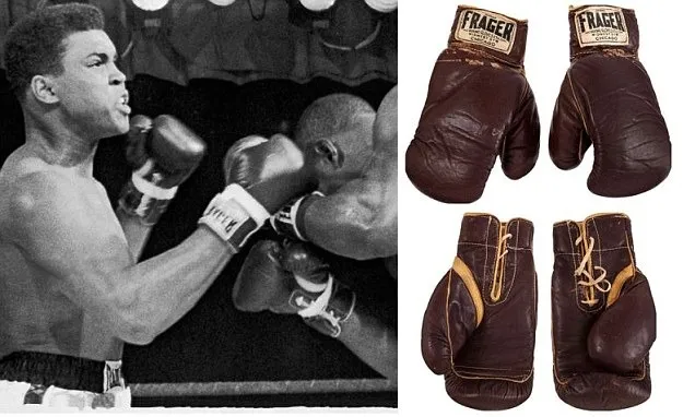 Muhammad Ali's iconic glove from 1963 Henry Cooper fight goes up for auction