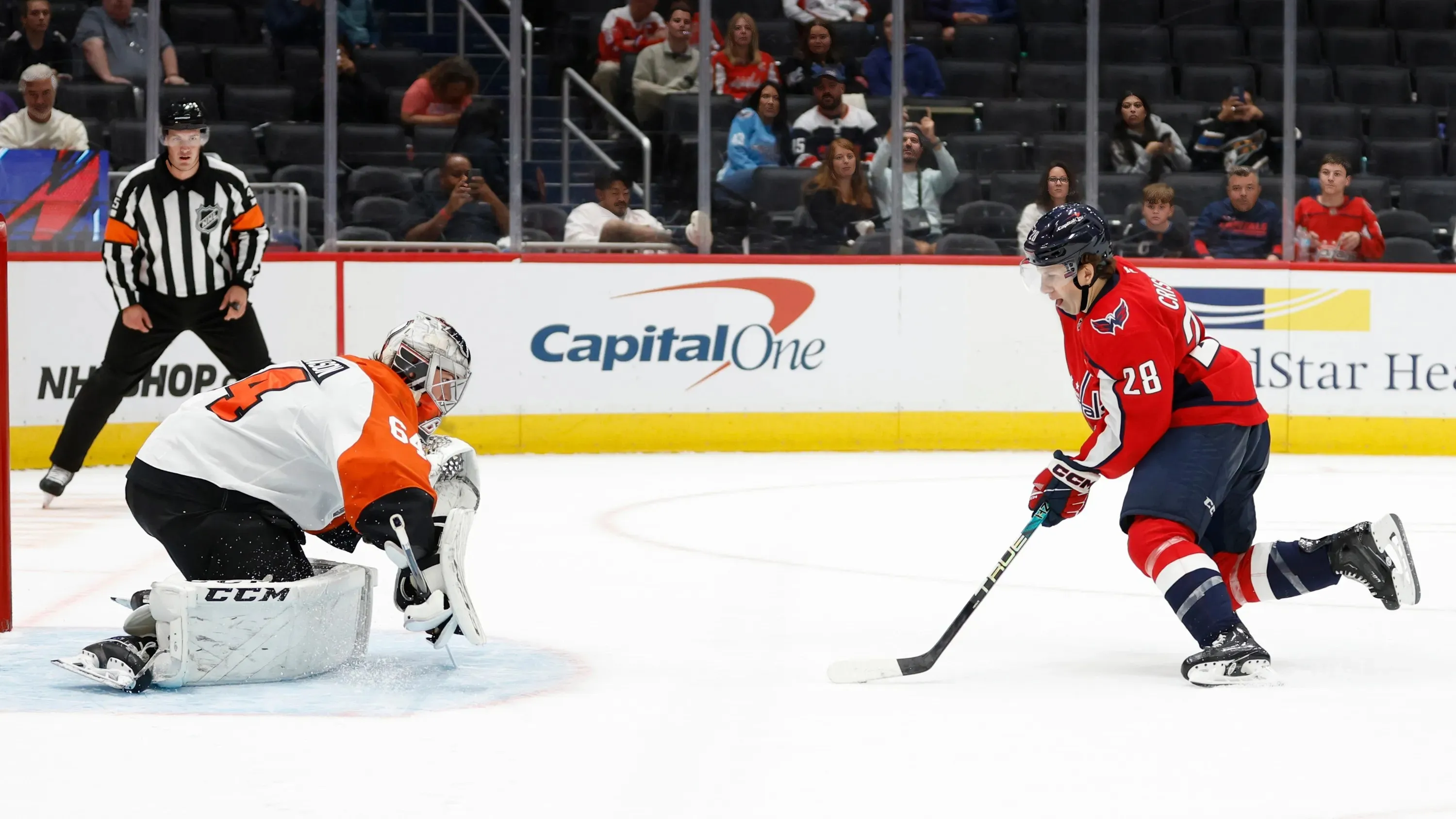 Observations from the Capitals’ 6-2 preseason-opening loss to the Philadelphia Flyers