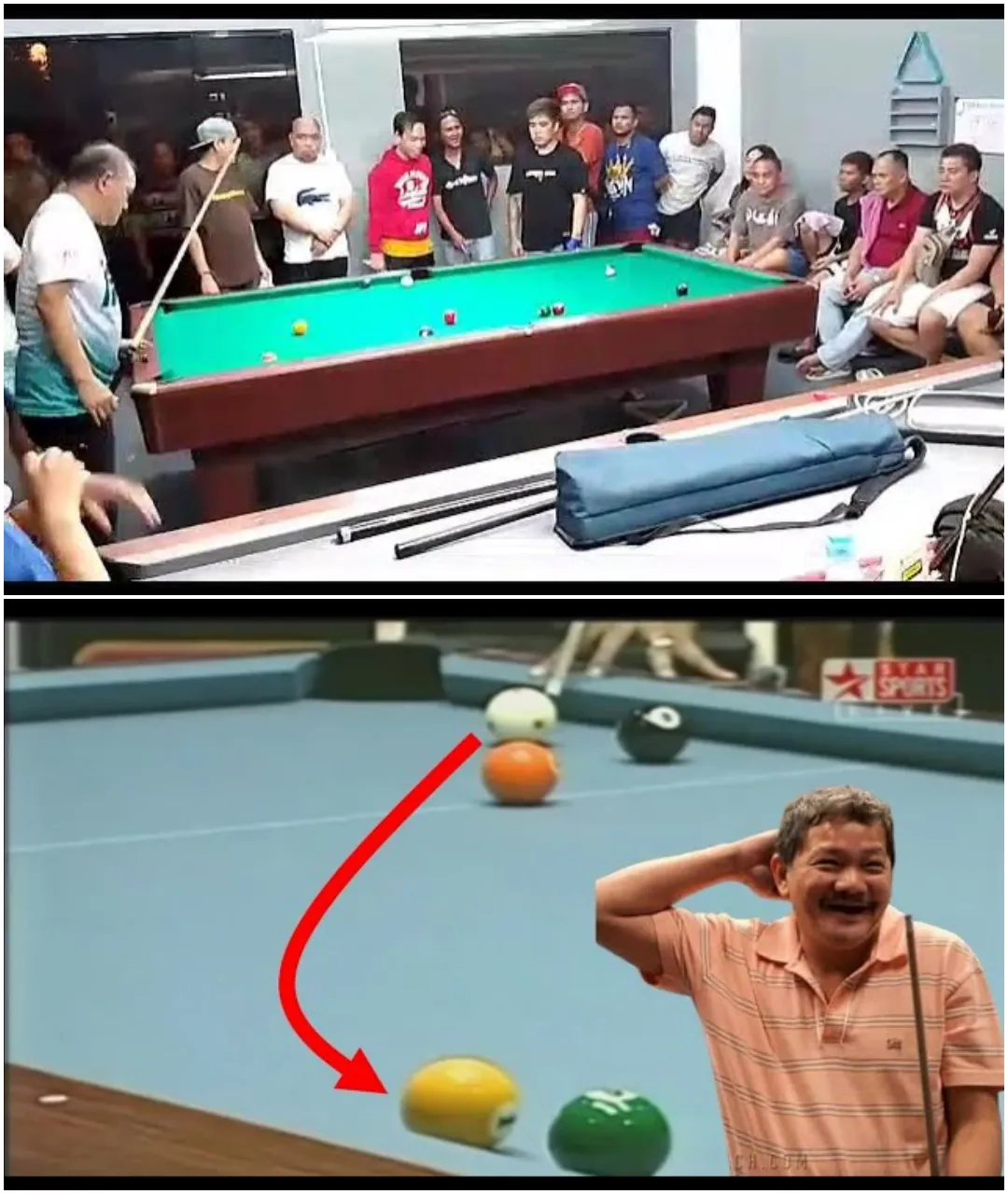 "Bata" Reyes' Classic Shot With The Macuto: Rocking The Billiards World!