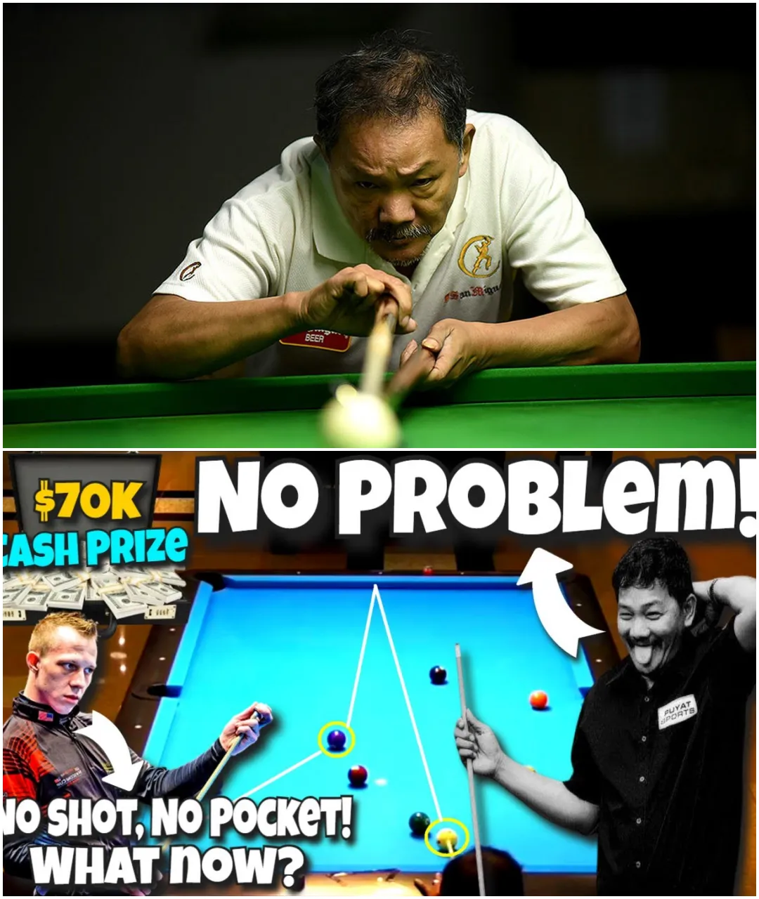 NO SHOT, NO POCKET, NO PROBLEM WITH EFREN REYES THE MAGICIAN A MYSTERIOUS SHOT REVEALS