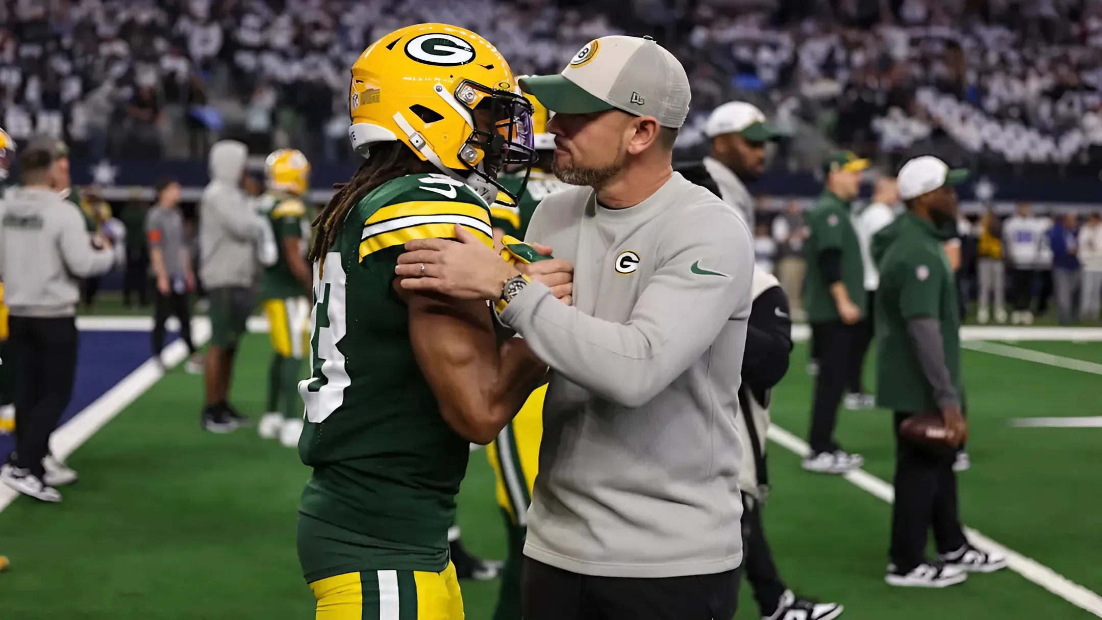 Matt LaFleur gave hilarious one-word answer about facing Aaron Jones in Week 4