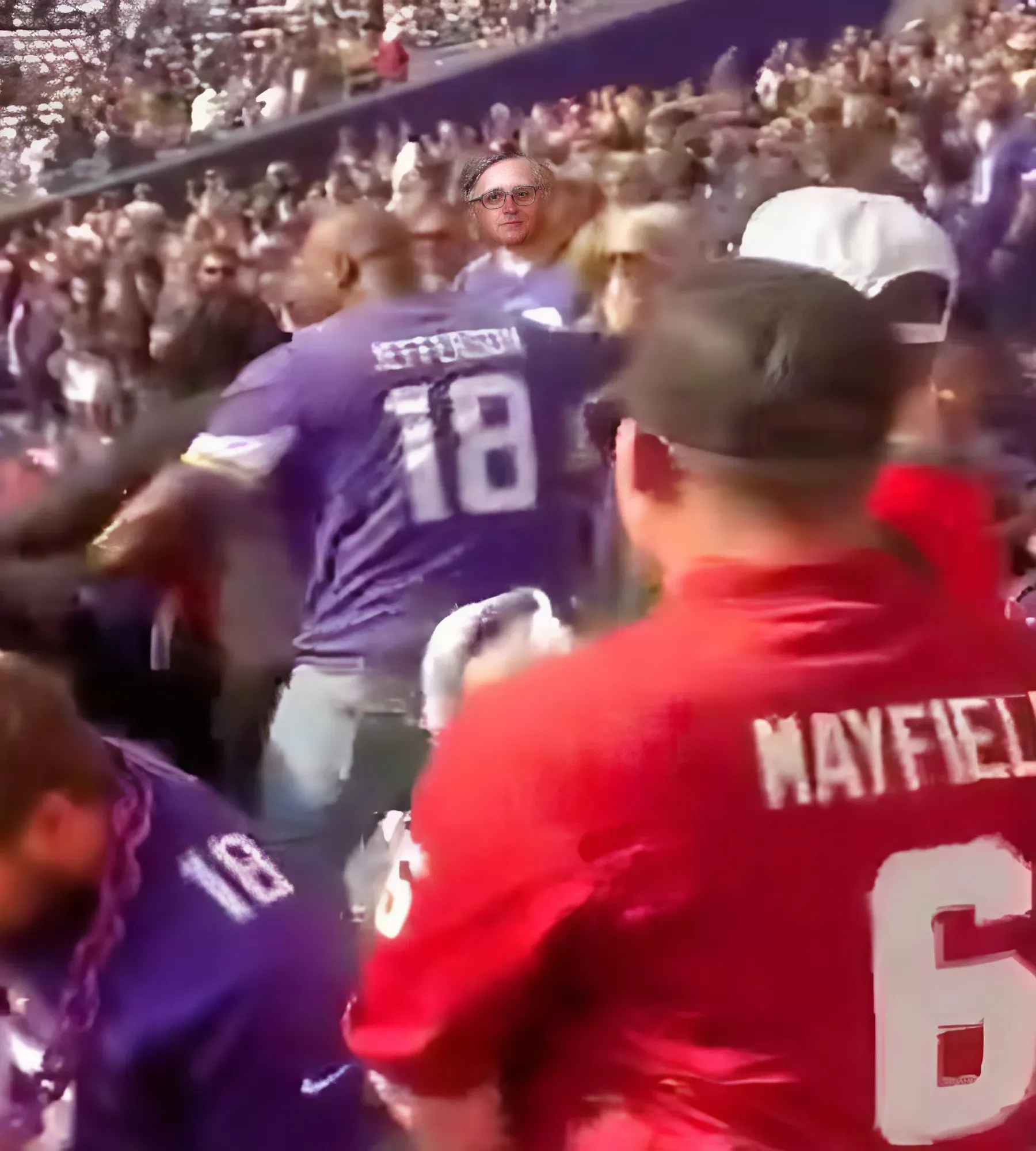 Ugly Brawl Broke Out Between Vikings & Texans Fans In The Stands Following Minnesota’s Blowout Win