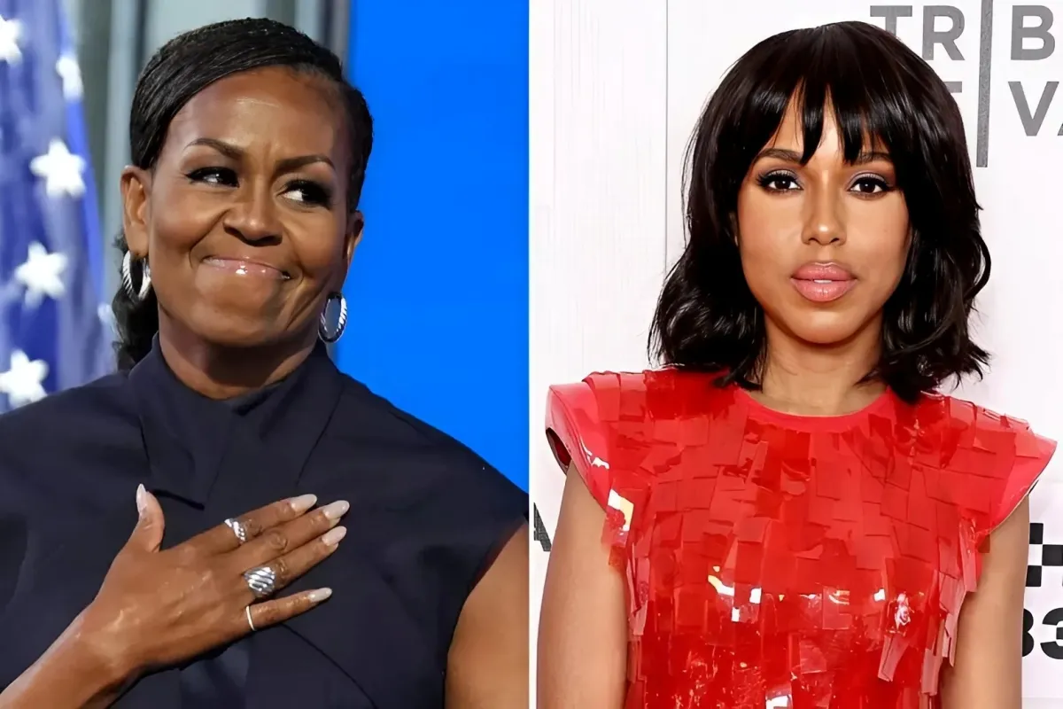 Kerry Washington 'Weeping' at Michelle Obama Speech as Celebs React ngocc