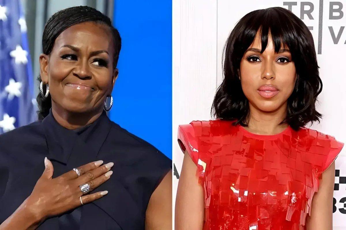 Kerry Washington 'Weeping' at Michelle Obama Speech as Celebs R.eact ngocc