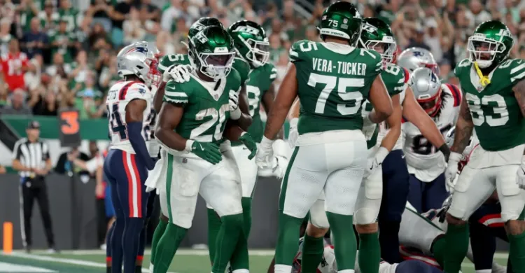 The Jets’ offensive line has been an elite unit so far in 2024