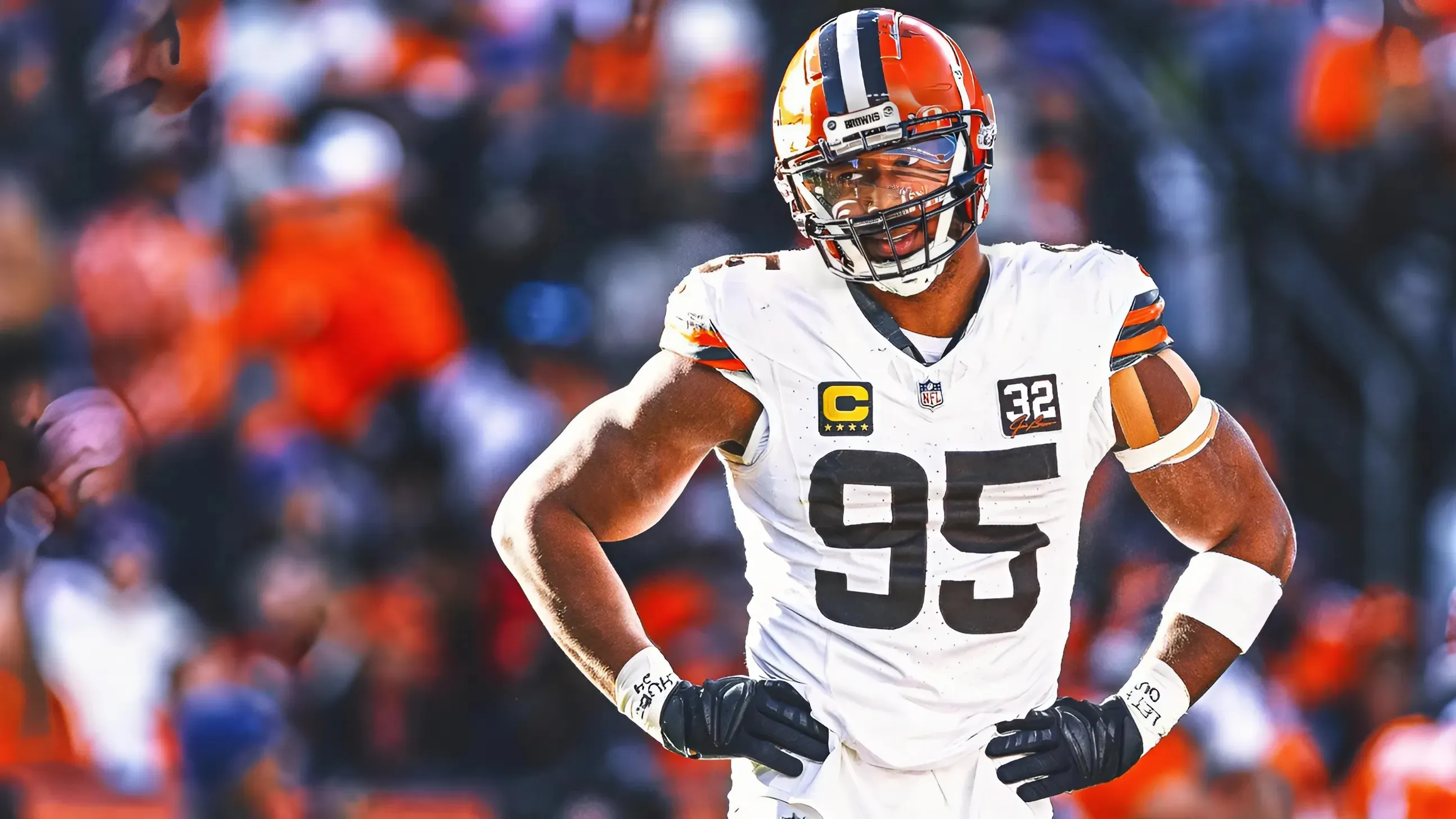 Browns Star Myles Garrett Drops 2-Word Response on Injury Status