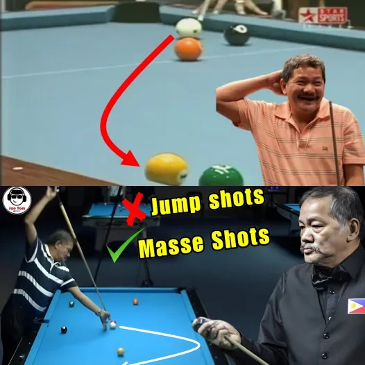 Efren Reyes' Classic Masse: No Jumps, Just Masse!