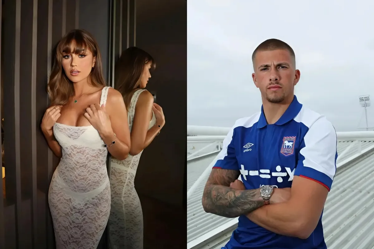 Love Island star Georgia Steel’s new boyfriend revealed as Premier League footballer as pair get steamy in a sauna ngocc