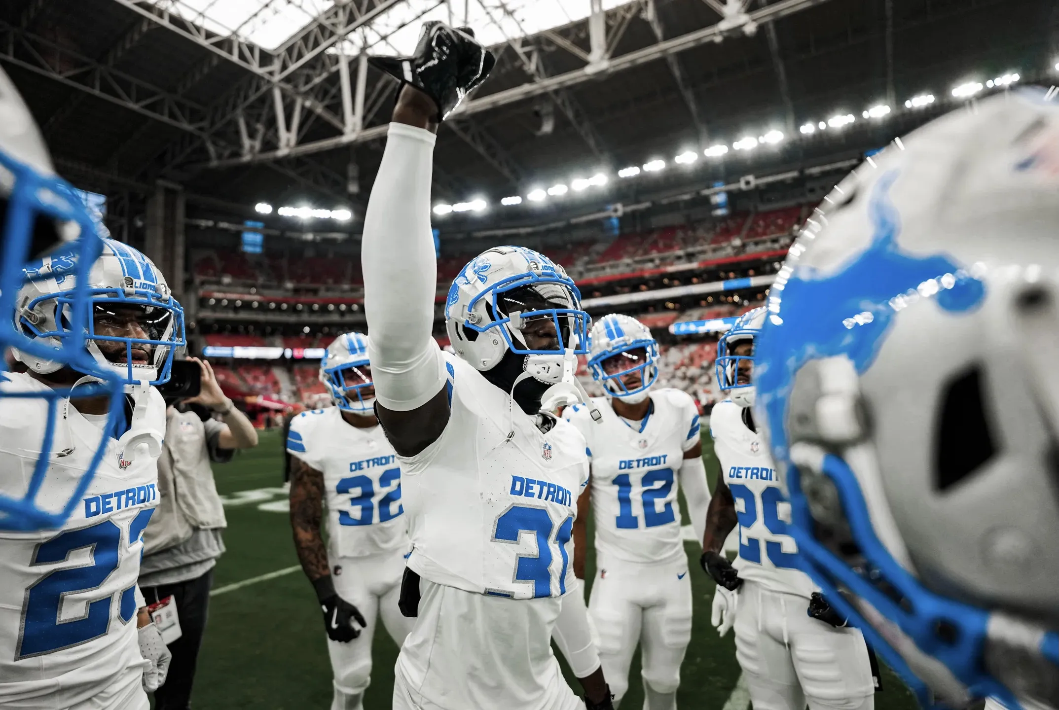 Lions safety Kerby Joseph said he keeps every interception ball, except one