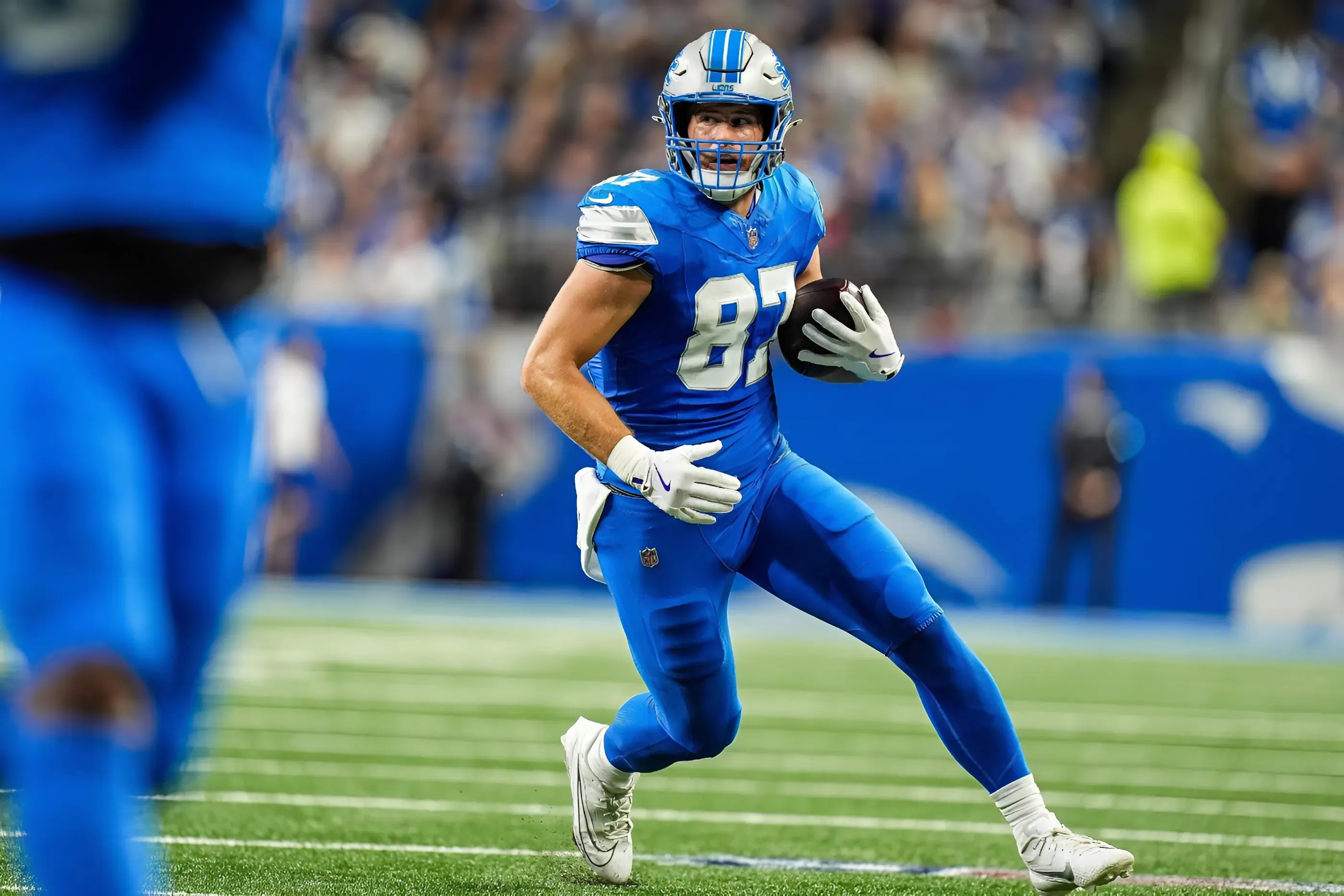 Lions' Sam LaPorta "expected" to suit up vs. Seahawks despite ankle injury