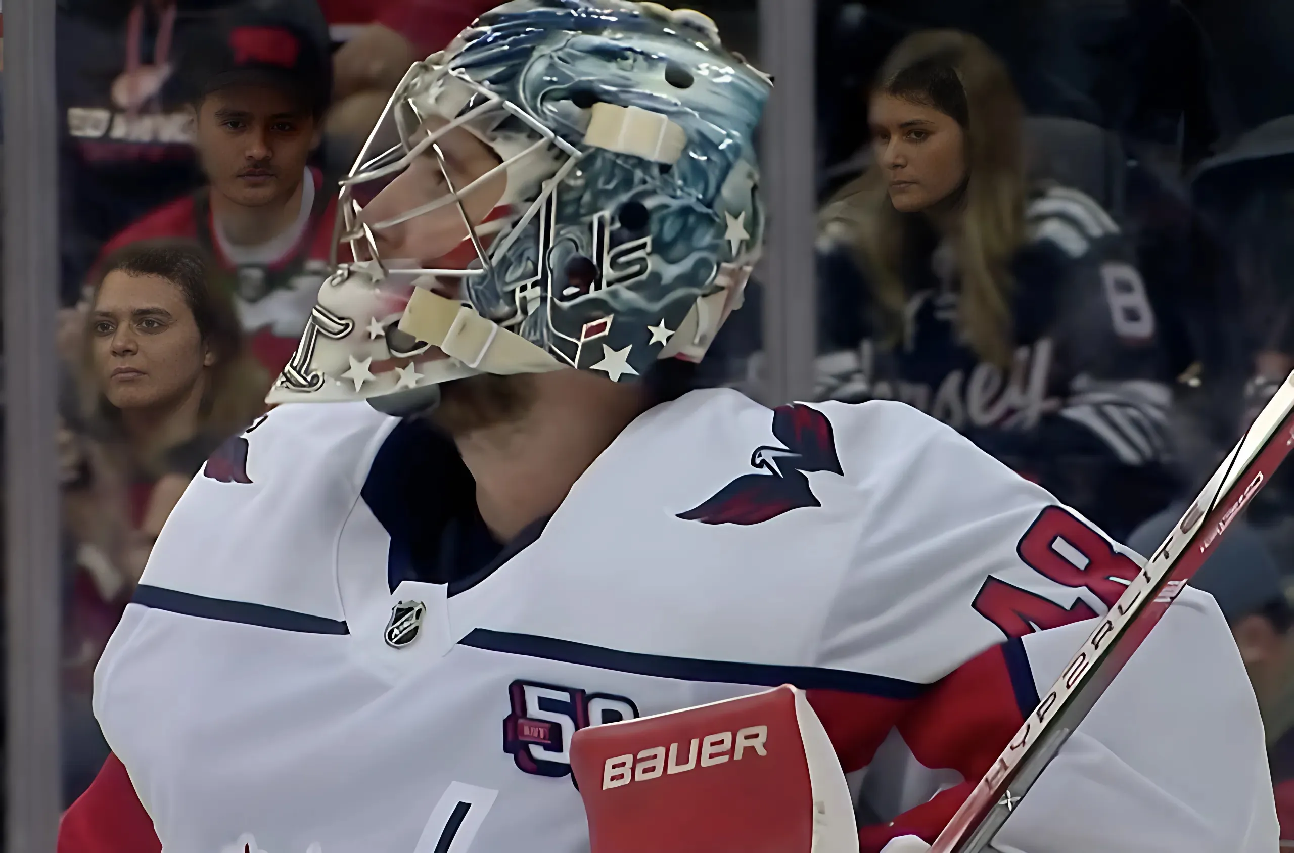 Logan Thompson Goes All Out With New Screamin' Eagle Mask, Pays Tribute To Capitals History & Miikka Kiprusoff trucc