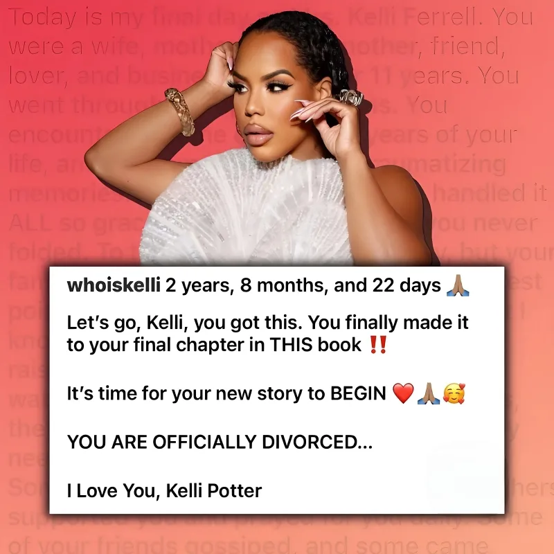 Newbie Kelli has announced she is officially divorced!