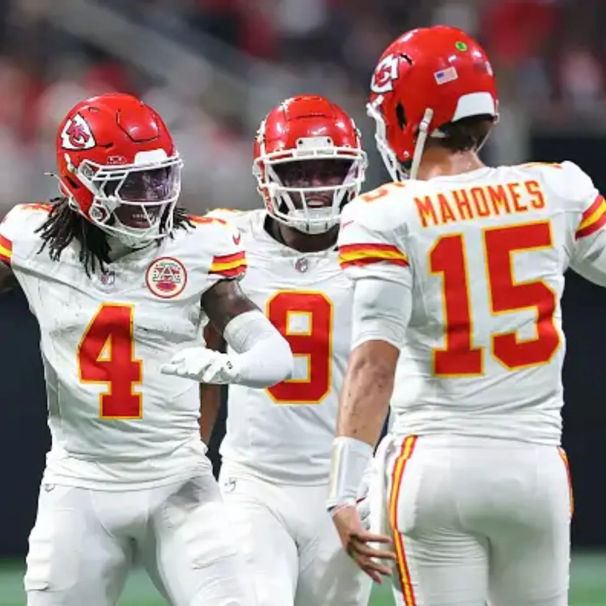 Chiefs WR Rashee Rice Carted to Locker Room After Hit From QB Patrick Mahomes