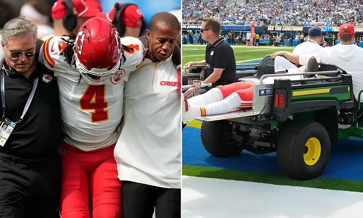 Chiefs get brutal Rashee Rice injury news after he is carted off following Patrick Mahomes collision