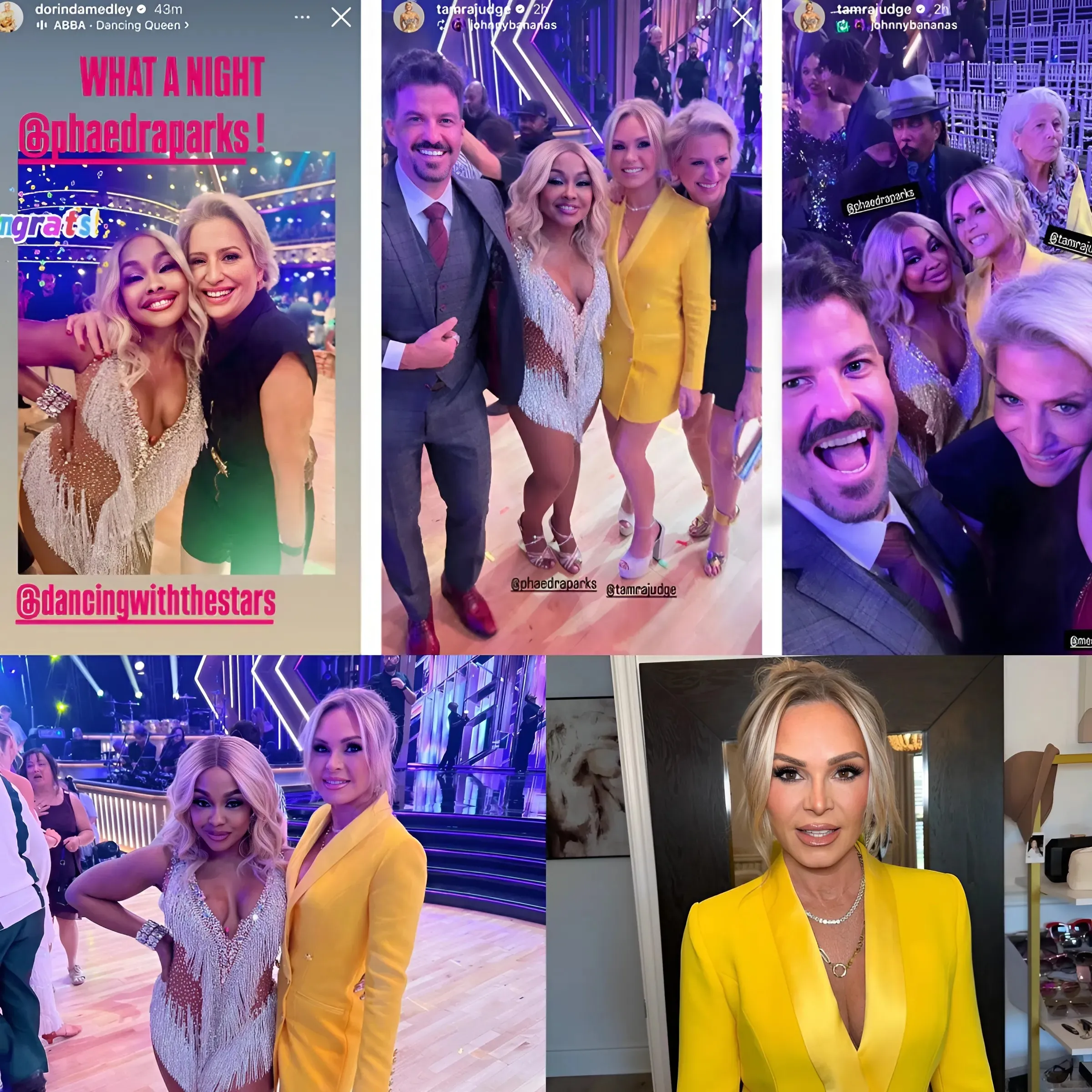 RHOC’s Tamra Judge supports Phaedra Parks on DWTS premiere night