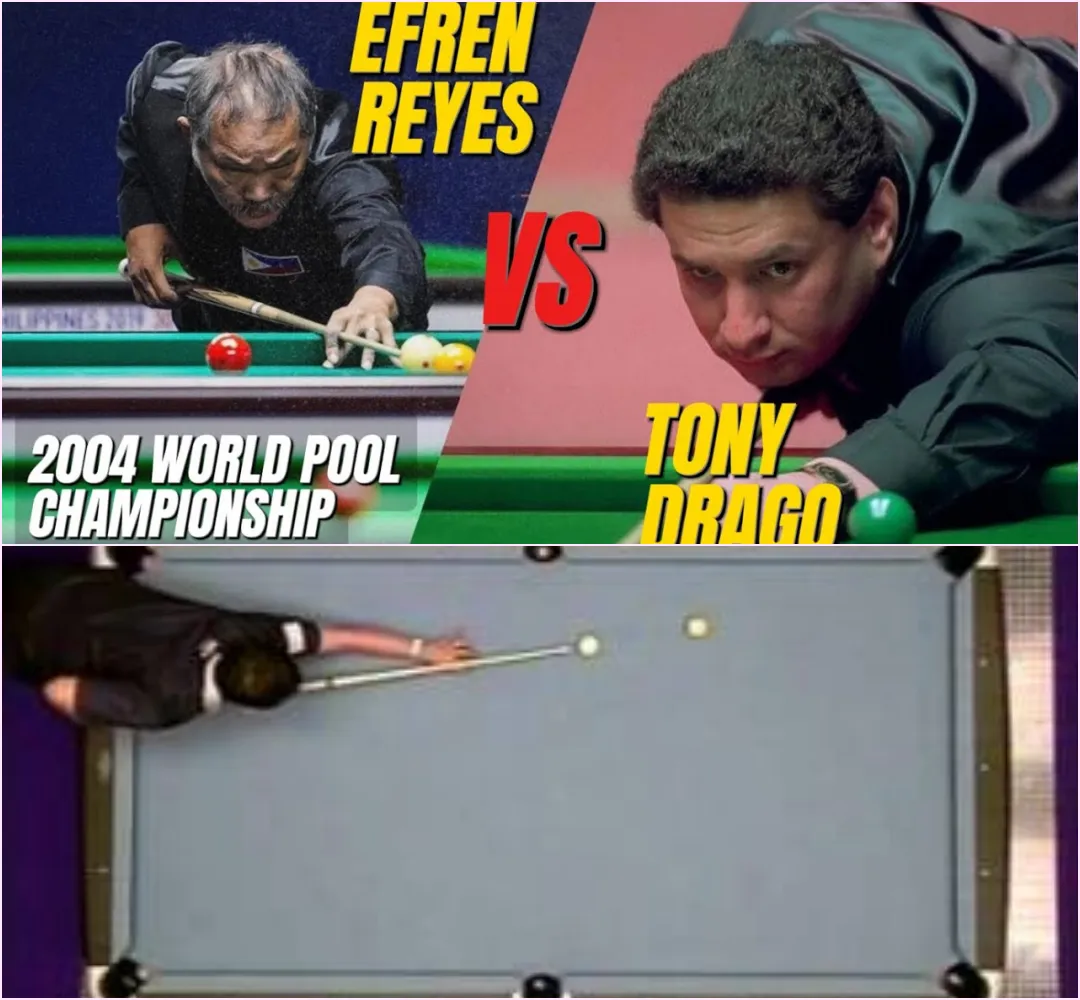 EFREN REYES VERSUS TONY DRAGO | WORLD BILLIARDS CHAMPIONSHIP 2004 - THE MAGICIAN'S SUCCESS!