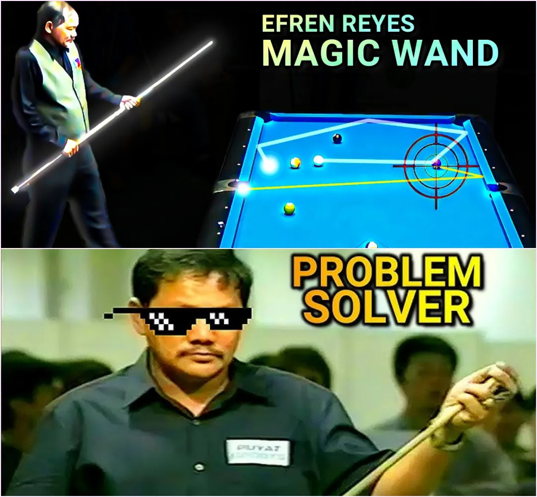 EFREN REYES: MASTER OF GEOMETRY IN THE WORLD OF BILLIARDS, EVERYONE RESPECTS HIM!