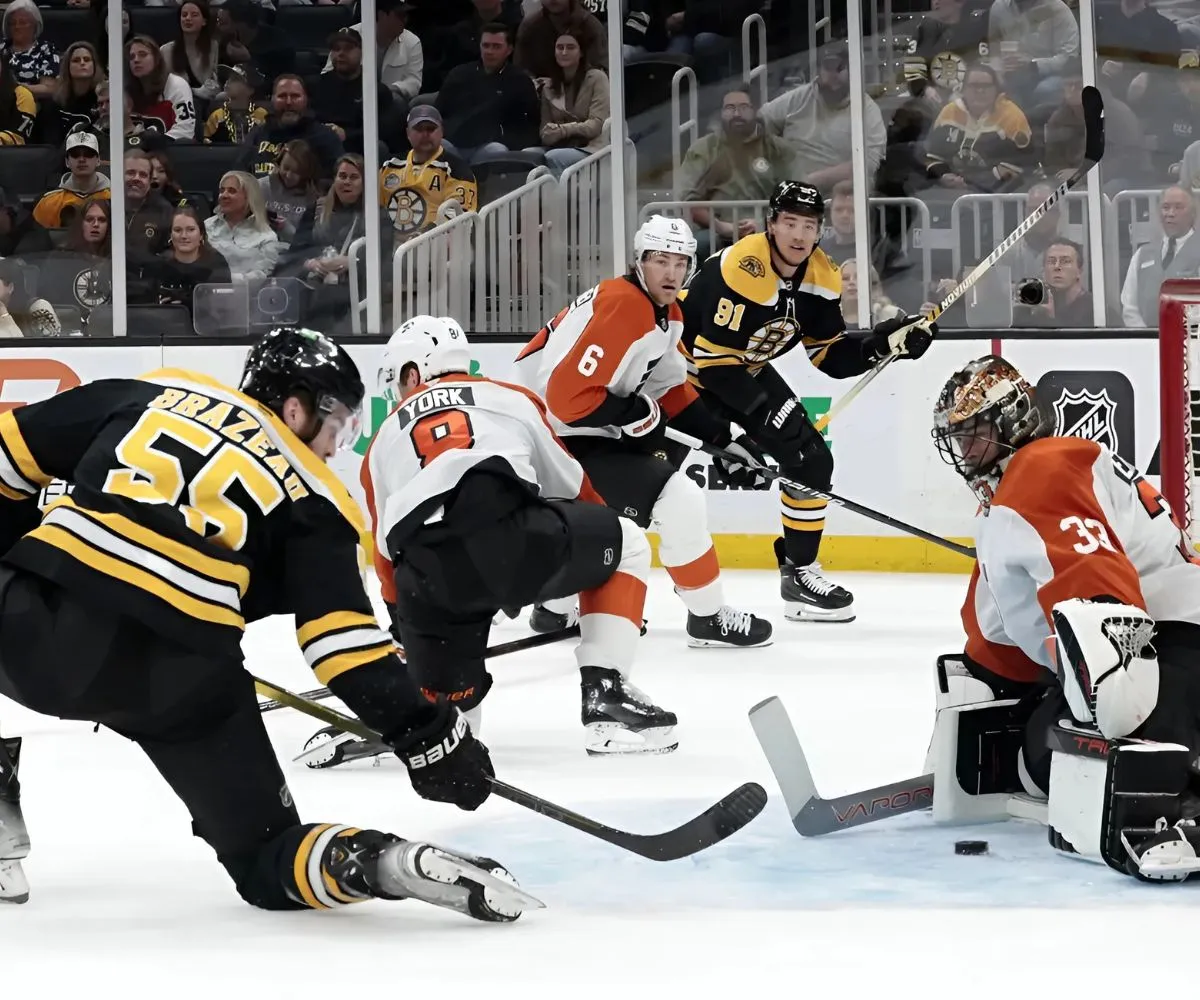 Recap: Bruins top Flyers, 4-1, in offense-dominated win