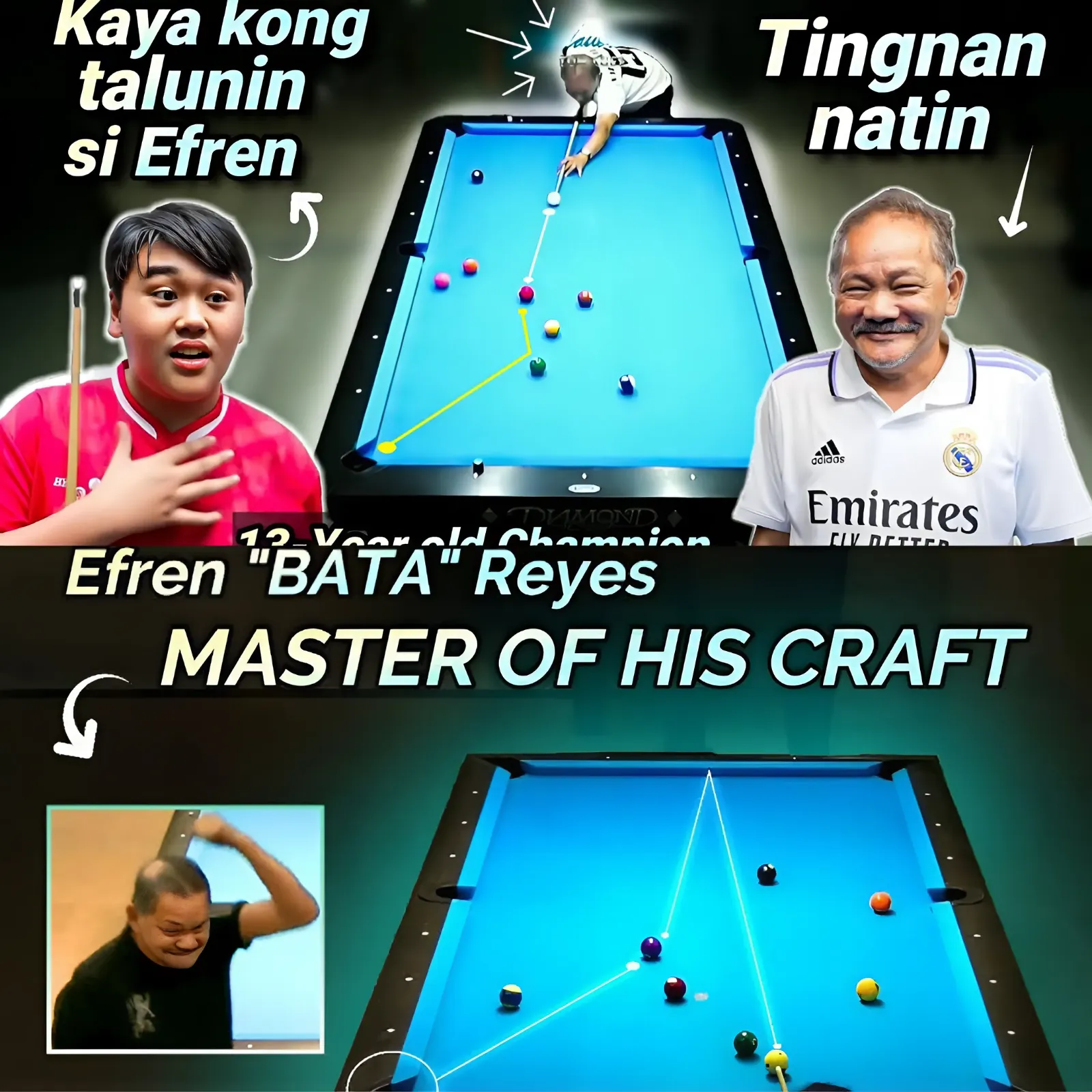 Indonesia's Youngest Champion: An Inspiring Journey Led by Efren Reyes!