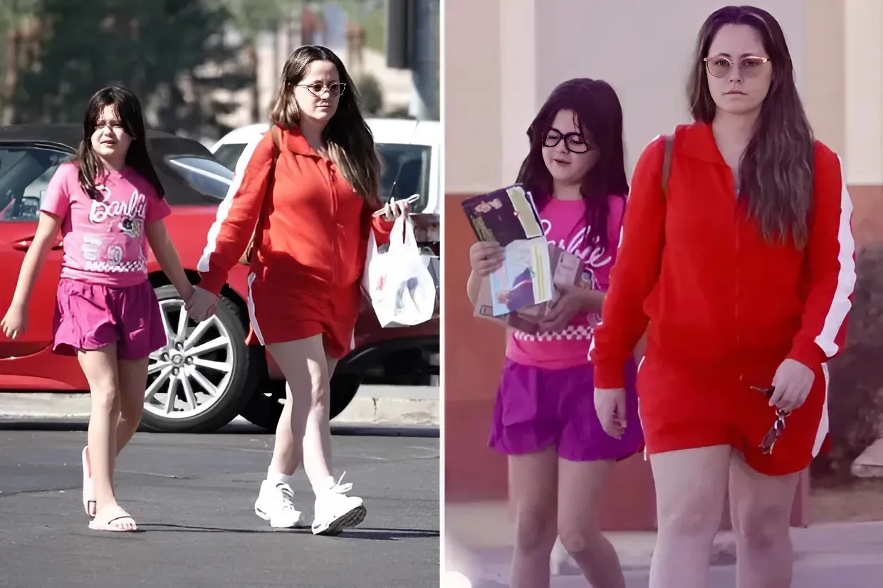 MOM & ME Teen Mom Jenelle Evans runs errands with daughter Ensley in Las Vegas neighborhood after winning full custody of child