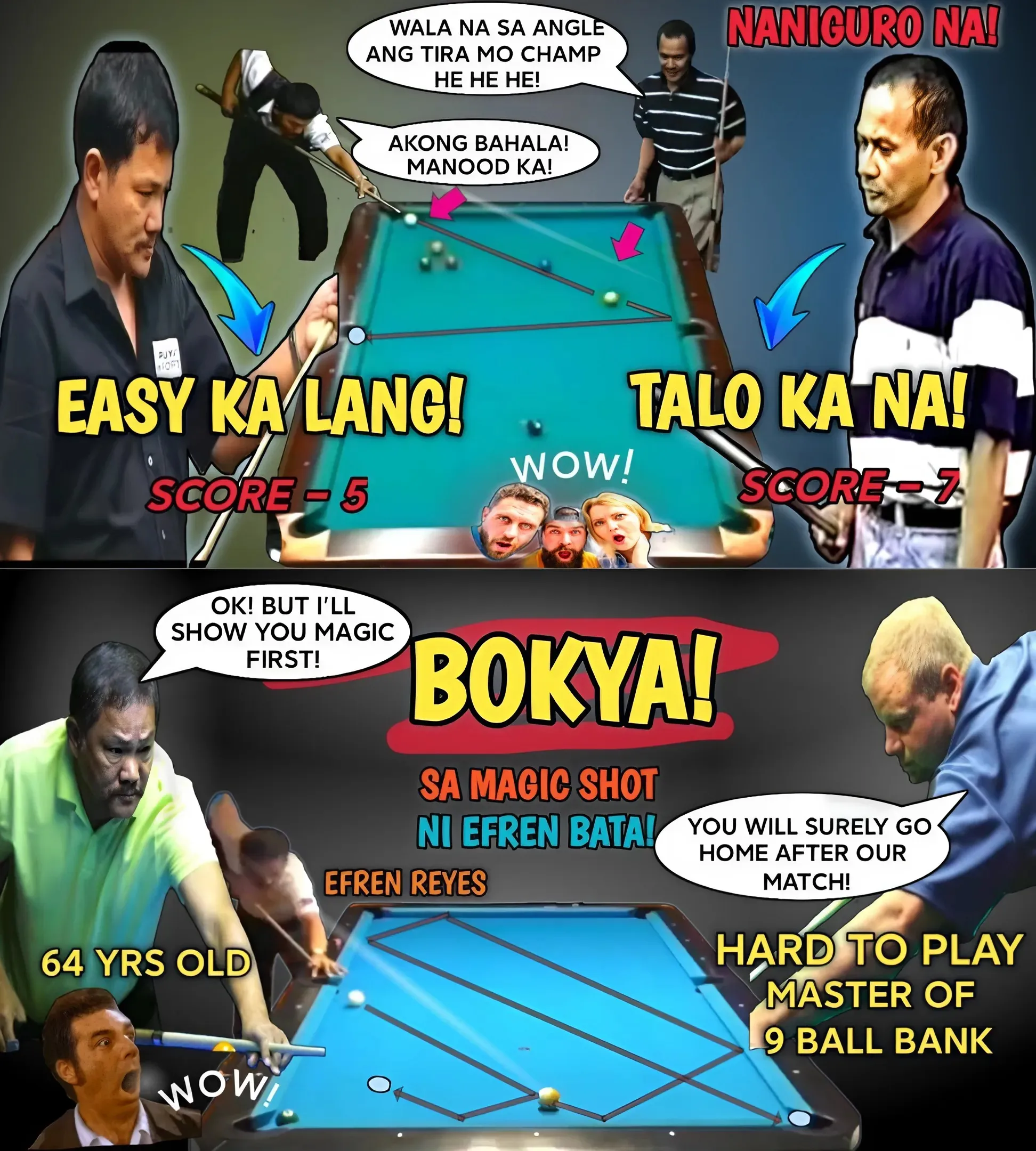 Efren Bata Reyes: Billiards Legend Beats Everyone At DCC 9 Ball Bank!