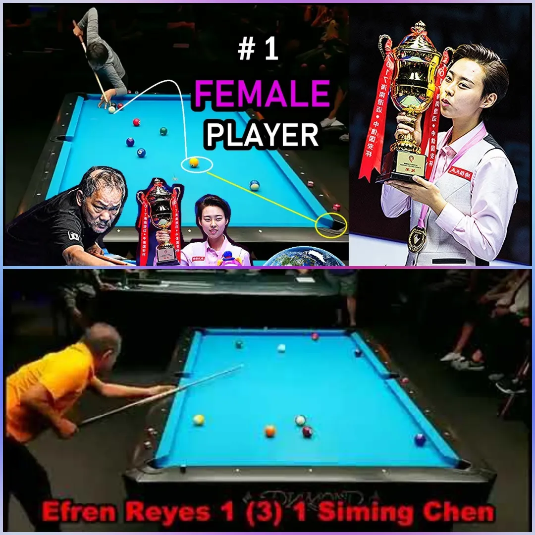 LA LEYENDA DE FILIPINAS SE ENFRENTA A LA JUGADORA CHINA: ¡EFREN REYES COMPITE CON SIMING CHEN!