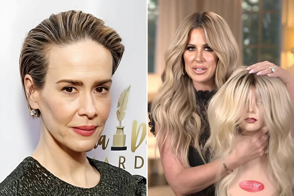 Sarah Paulson Wears Kim Zolciak’s Wig and Reenacts Heather Gay’s ‘Receipts! Proof! Timeline!’ Speech