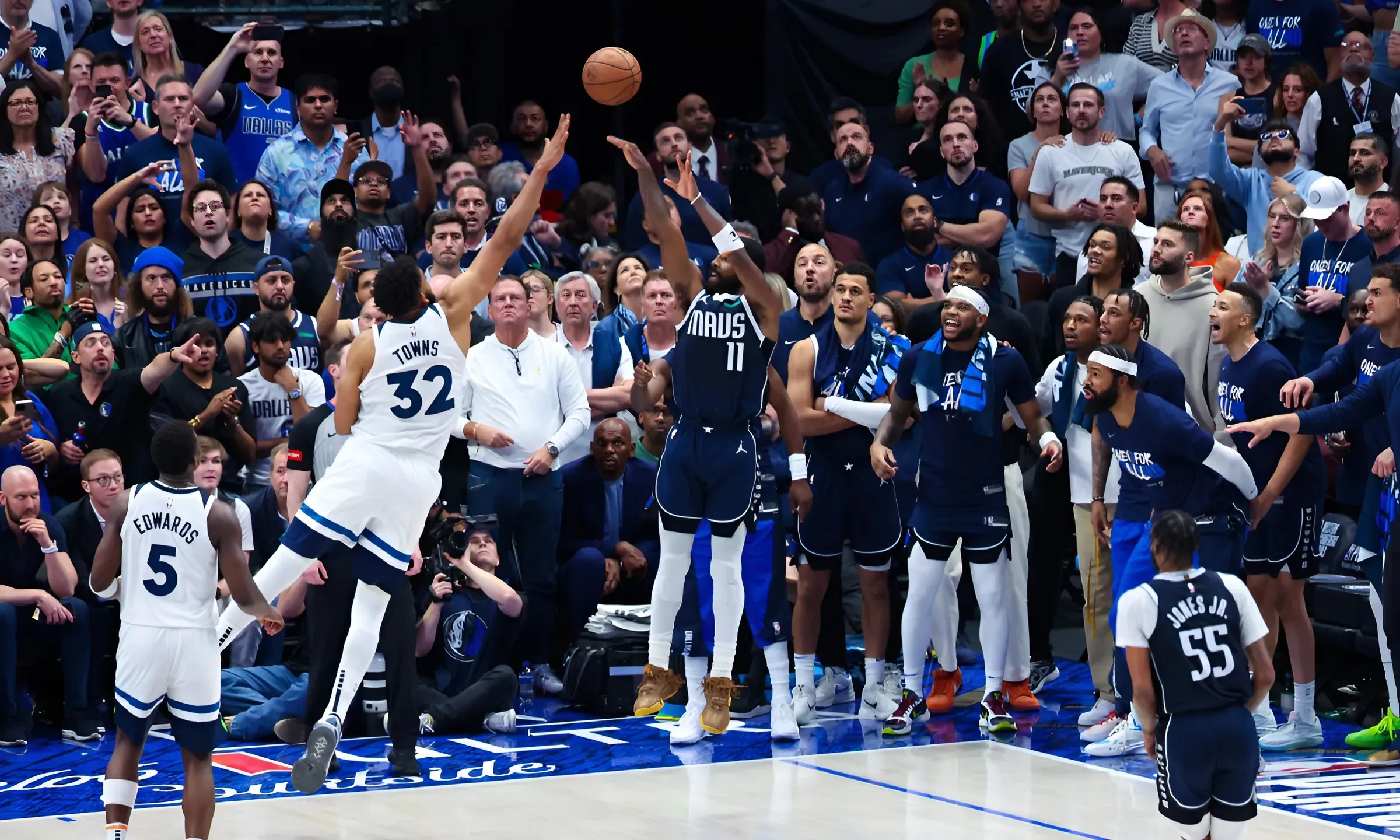 Karl-Anthony Towns On Kyrie Irving: “In My Eyes, He’s A Legend In The Game”