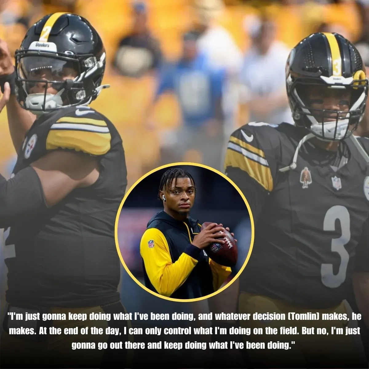 Steelers' Justin Fields responds to 'pressure' with Russell Wilson return looming