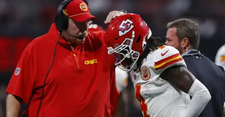 Chiefs’ Andy Reid Explains Updated Plan for Rashee Rice’s Knee Injury