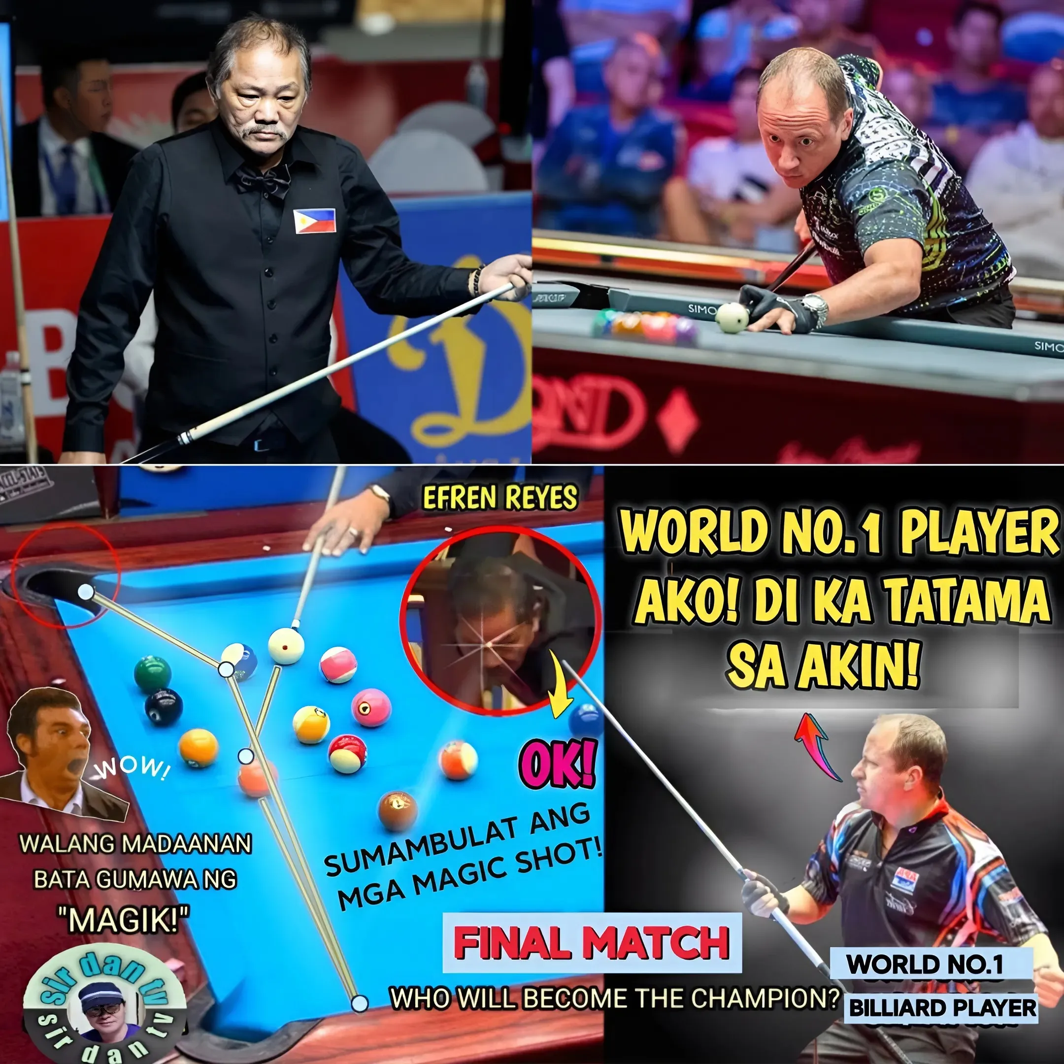 Magic Shock: Efren Bata Shocks With Magical Shots In Dramatic Hill-Hill Match Against World's No. 1!