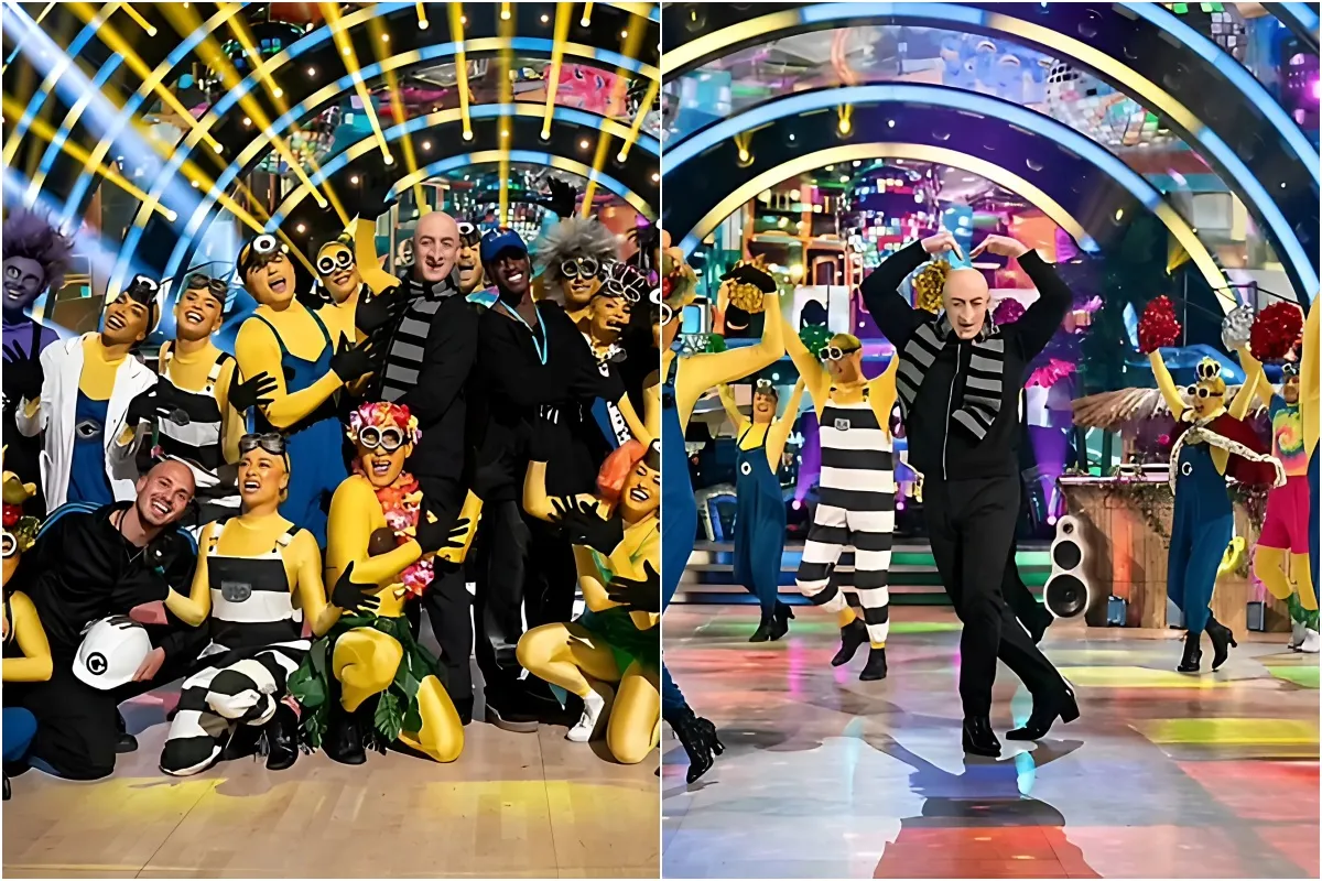 Strictly Come Dancing pros transform into Minions for Movie Week's group routine as the show returns after BBC's bombshell report into b.u.l.l.y.i.n.g probe liennhi