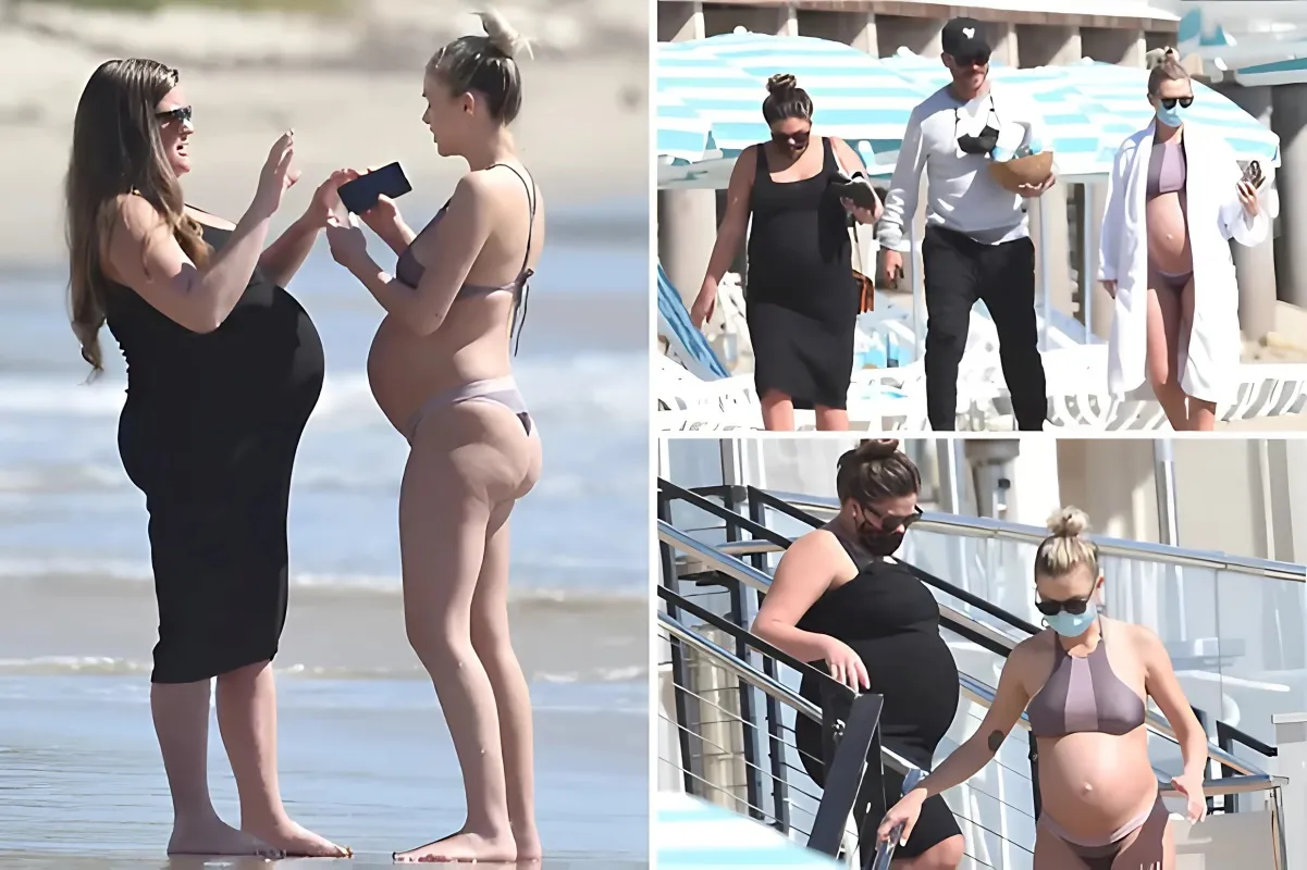 Mommy on duty! Vanderpump Rules star Brittany Cartwright soaks up the Miami sun during a beach day with four-month-old son Cruz and best friend Lala - lulu