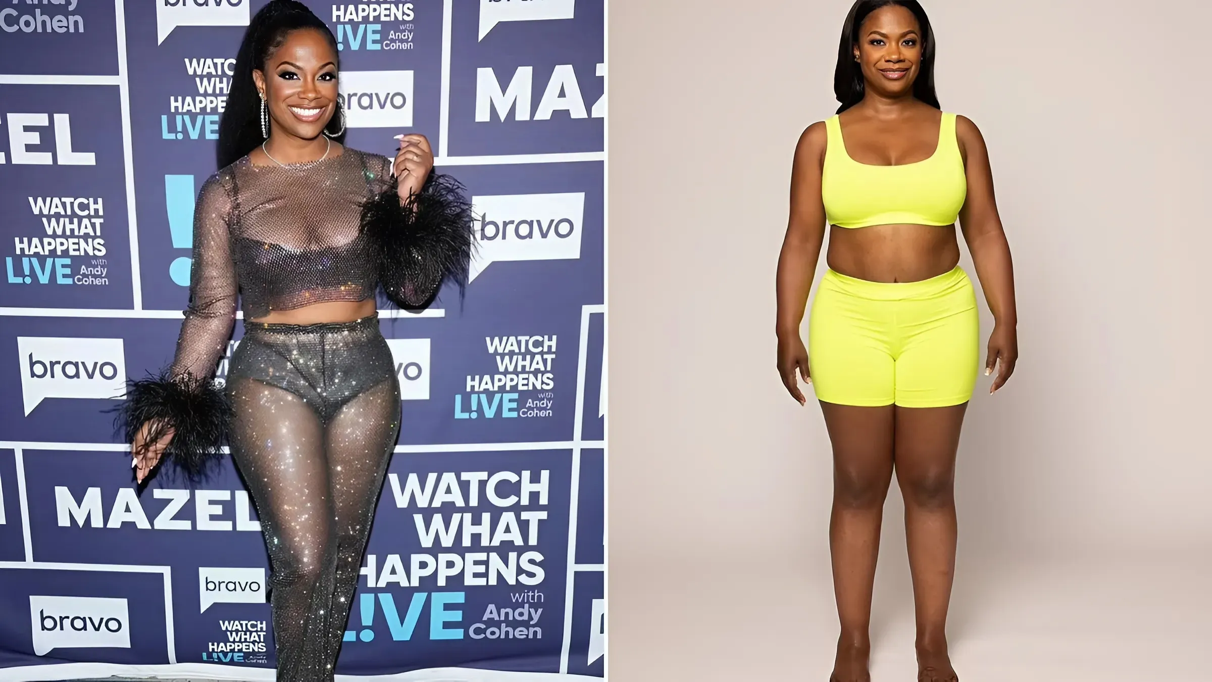 RHOA alum Kandi Burruss, 48, shows off her 20lb weight gain in a skin-tight sports bra and bike shorts - as she reveals how NEW plans to slim down after failed Ozempic attempt