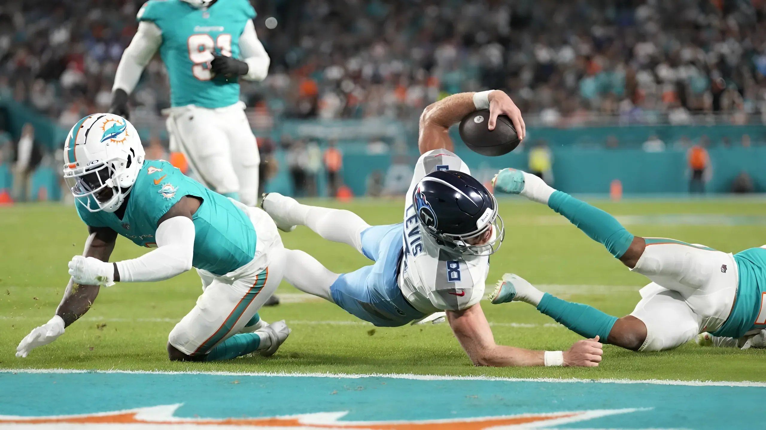 Dolphins' Jaelan Phillips fined $16,883 for Will Levis hit after suffering season-ending injury