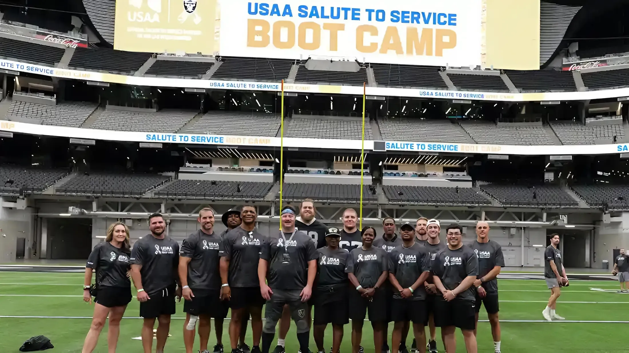 Raiders Bring Back Local Military for USAA’s Salute to Service NFL Boot Camp