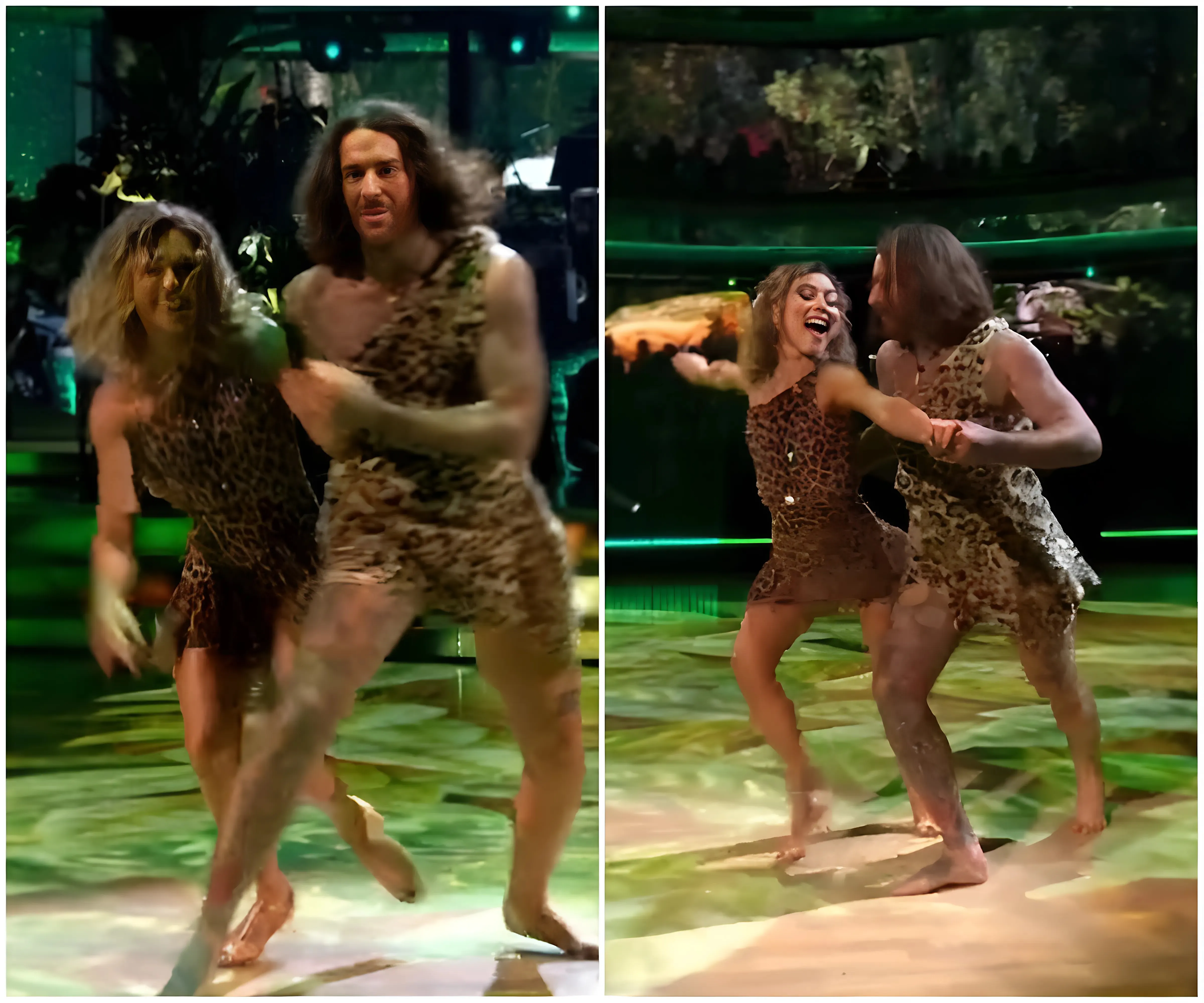 Pete Wicks and Jowita Przystal are criticized after a slip that almost caused their partners to 'fly' off the Strictly gym floor