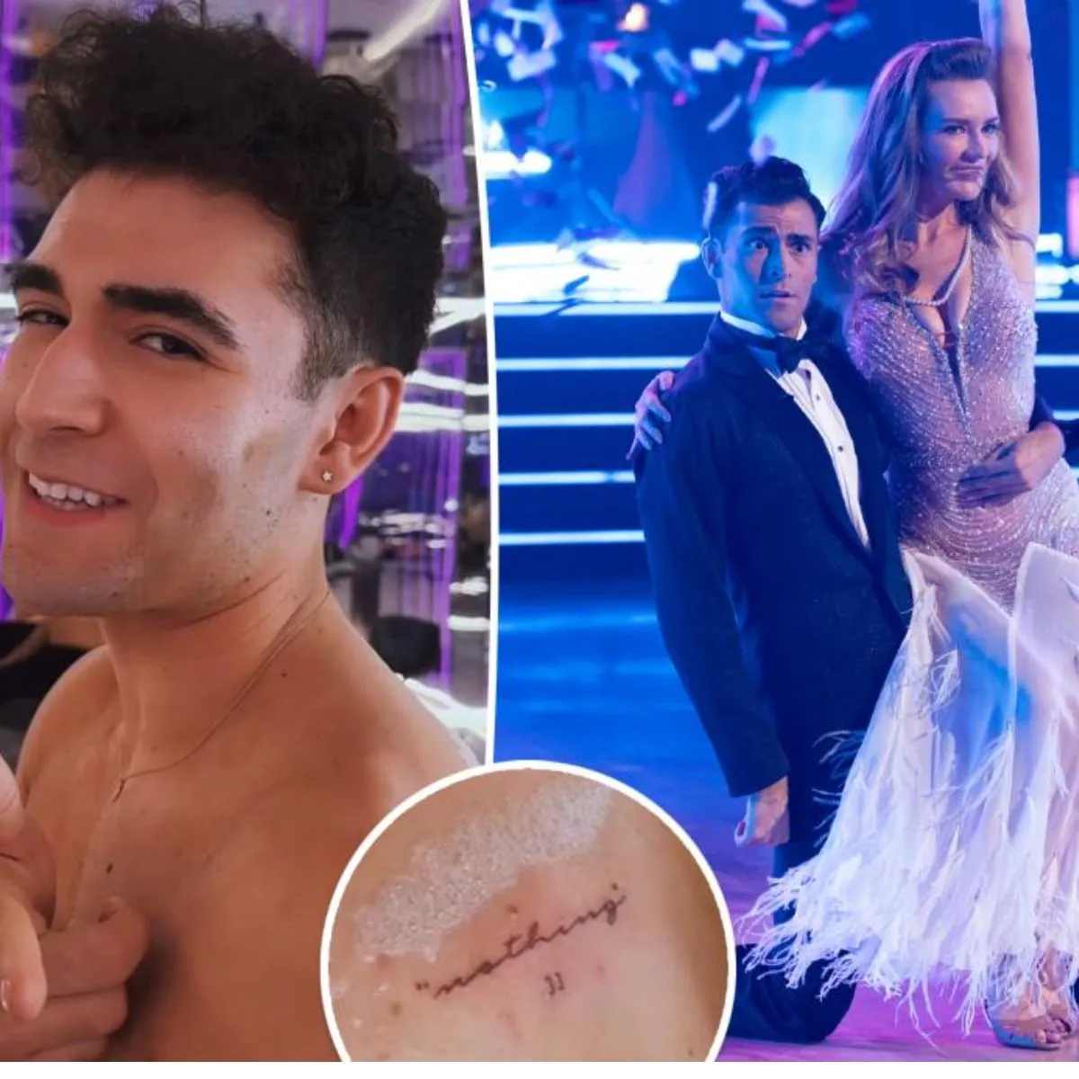 Anna Delvey’s ‘DWTS’ partner, Ezra Sosa, gets ‘nothing’ tattooed on his back after her one-word elimination shade