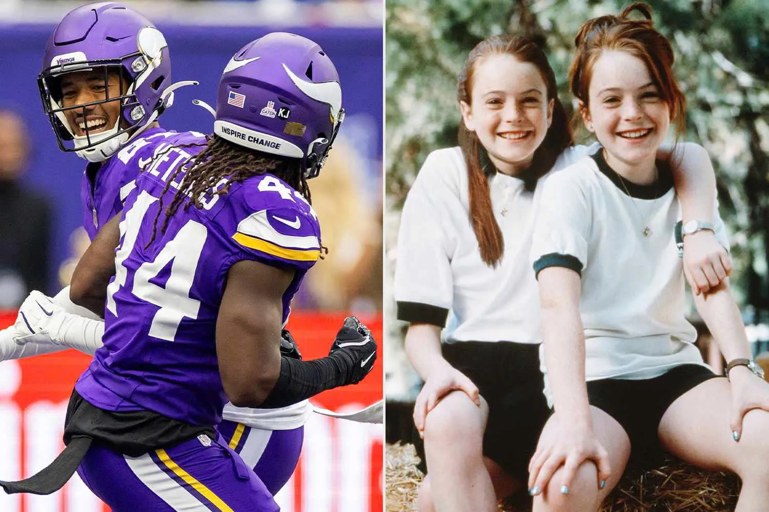 Minnesota Vikings Recreate Parent Trap Handshake While Celebrating an Interception During London NFL Game