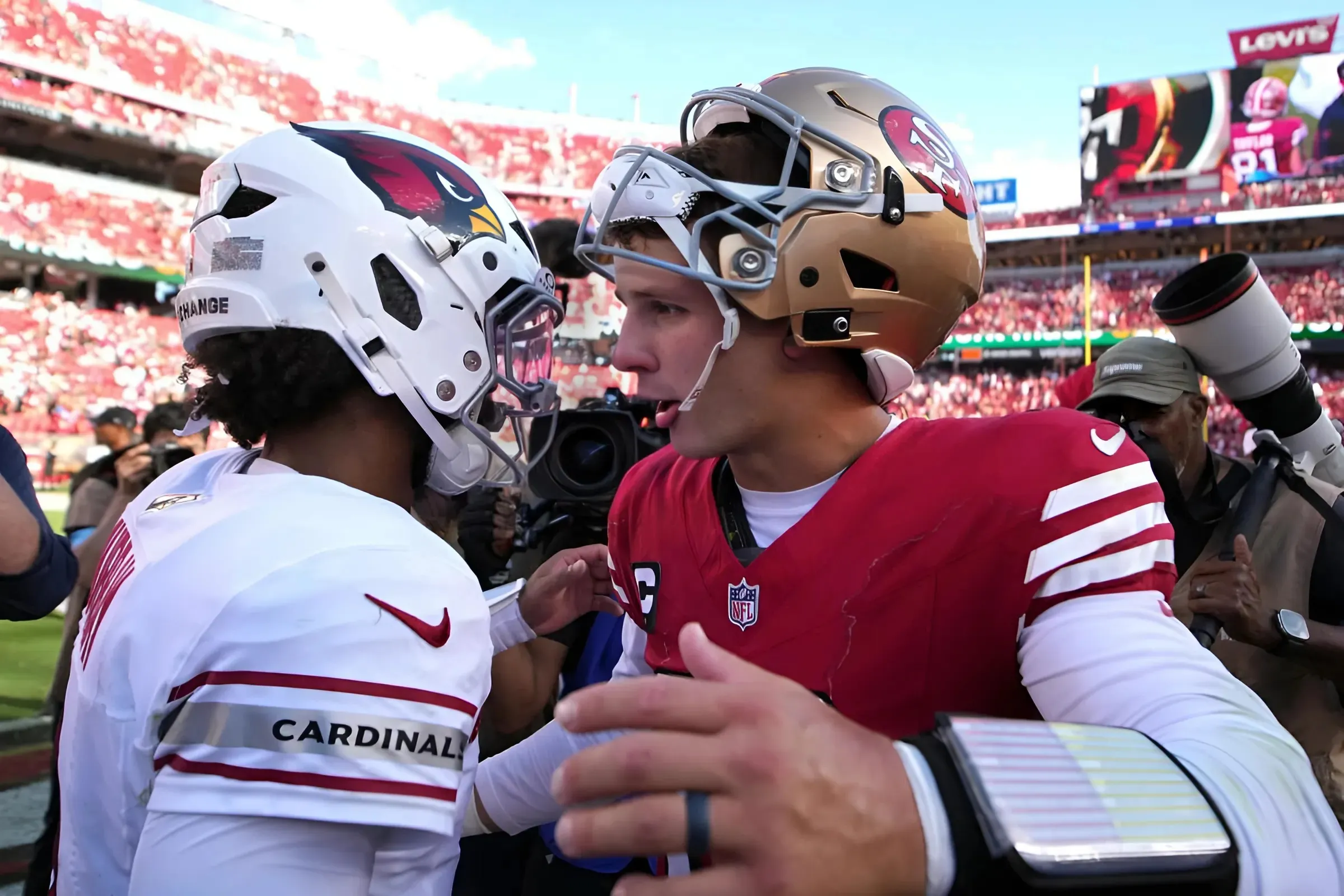 Postgame Handshake Between Kyler Murray, Brock Purdy Goes Viral