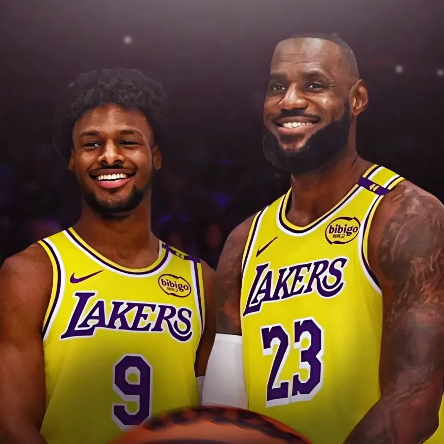 Lakers' Bronny James reacts to historic moment with LeBron