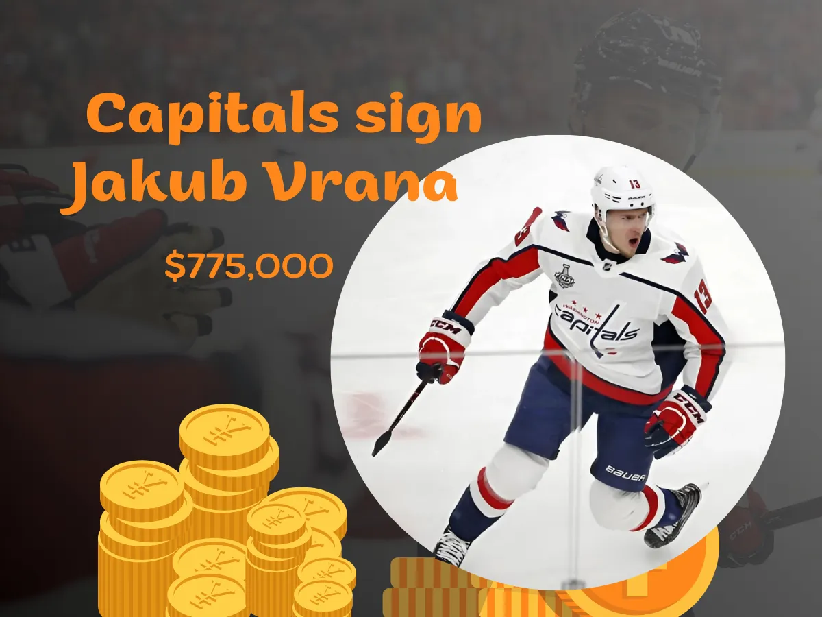 Washington Capitals sign Jakub Vrana to one-year, $775,000 contract