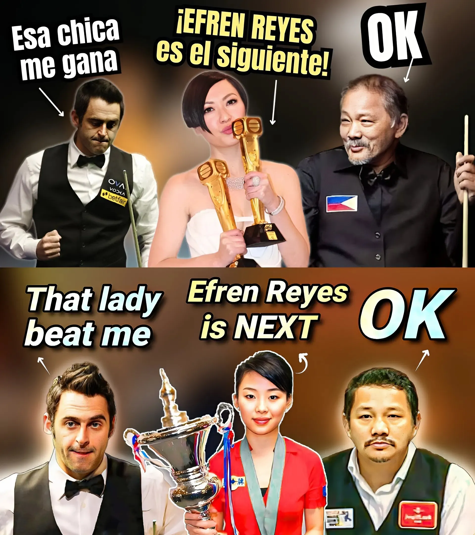 The Girl Who Beat Ronnie O'Sullivan, But Unexpectedly Faced A Tough Challenge From Efren Reyes!