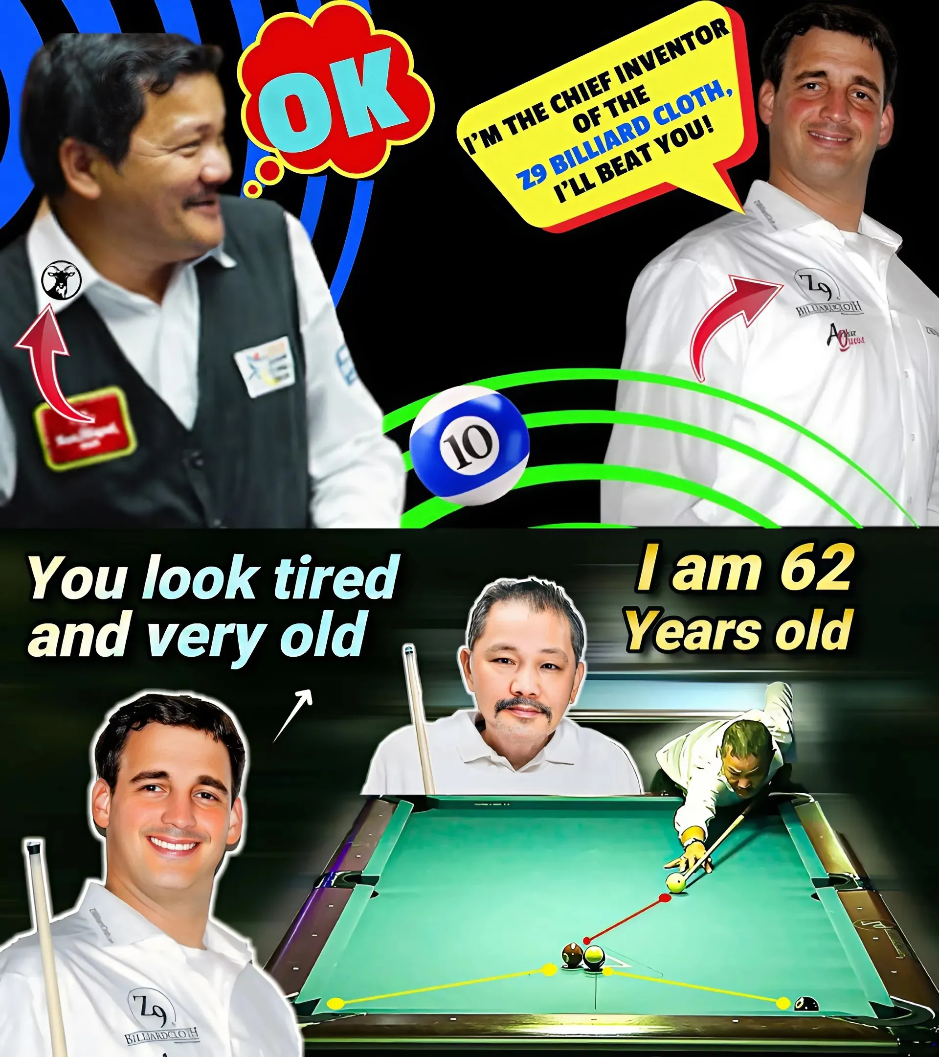 Confident Player Makes a Splash: Dare to Challenge 62-Year-Old Legend Efren Reyes!